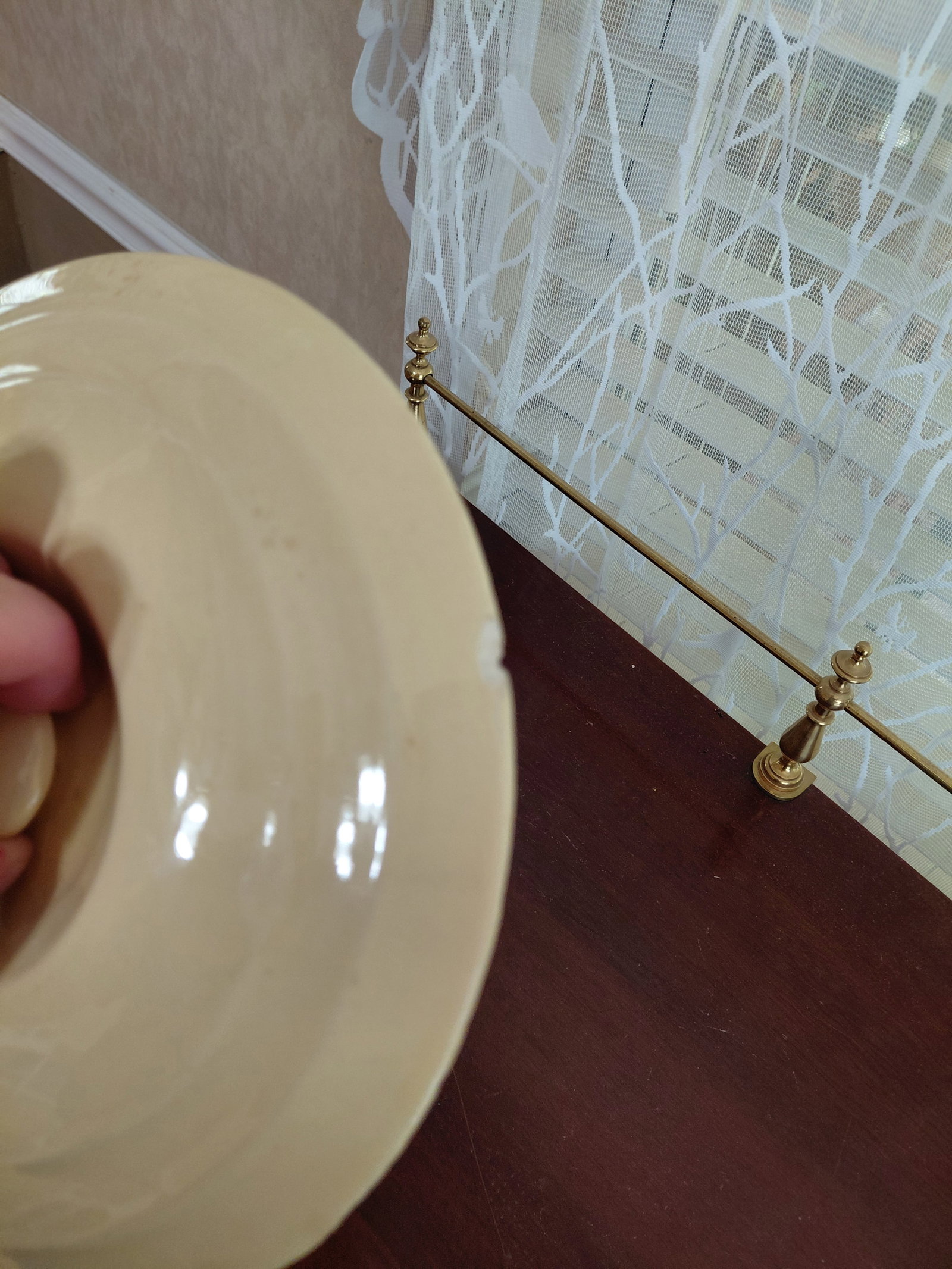 Vintage Pottery Bowl with Lid / As seen - 5