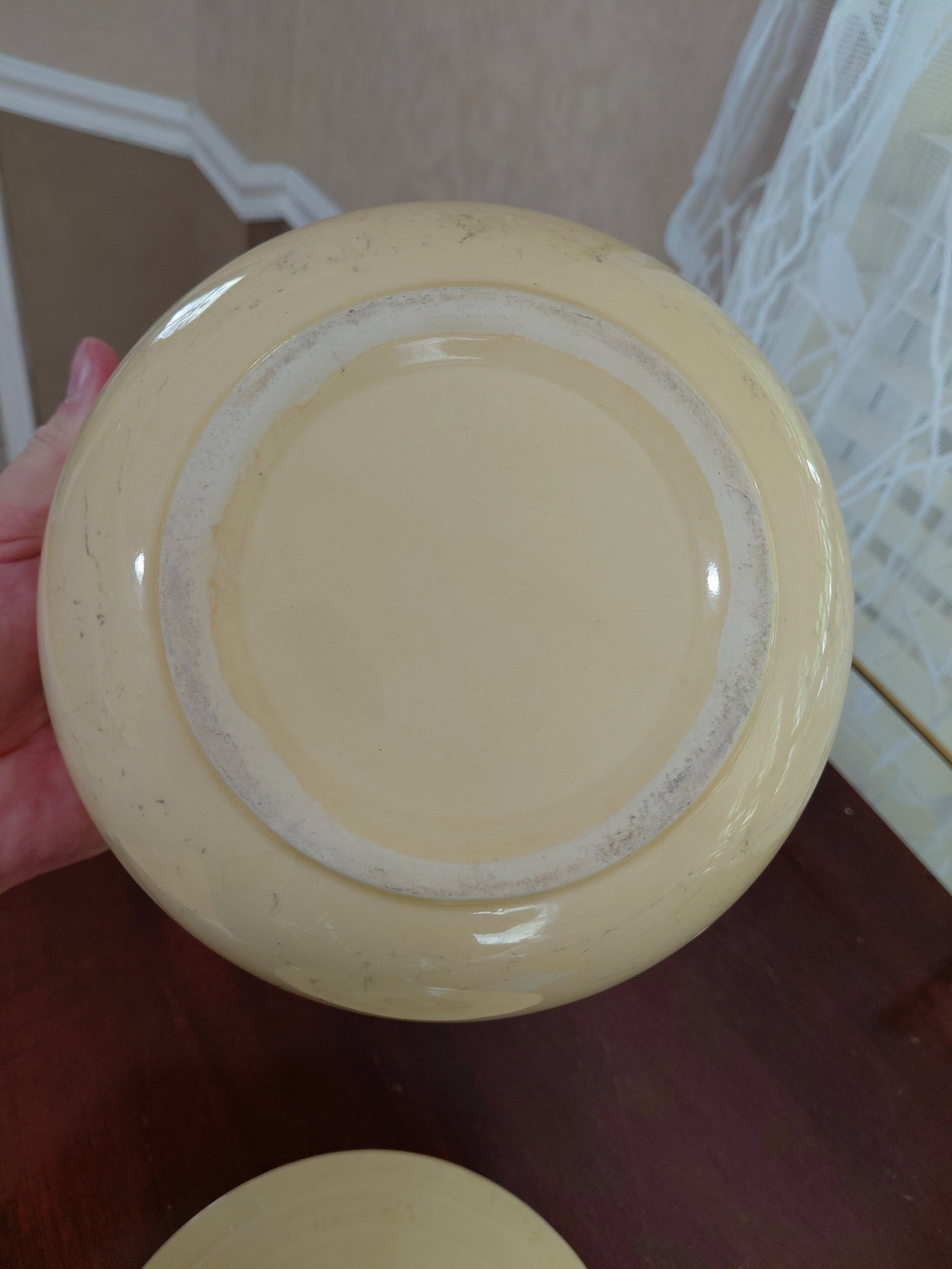 Vintage Pottery Bowl with Lid / As seen - 9