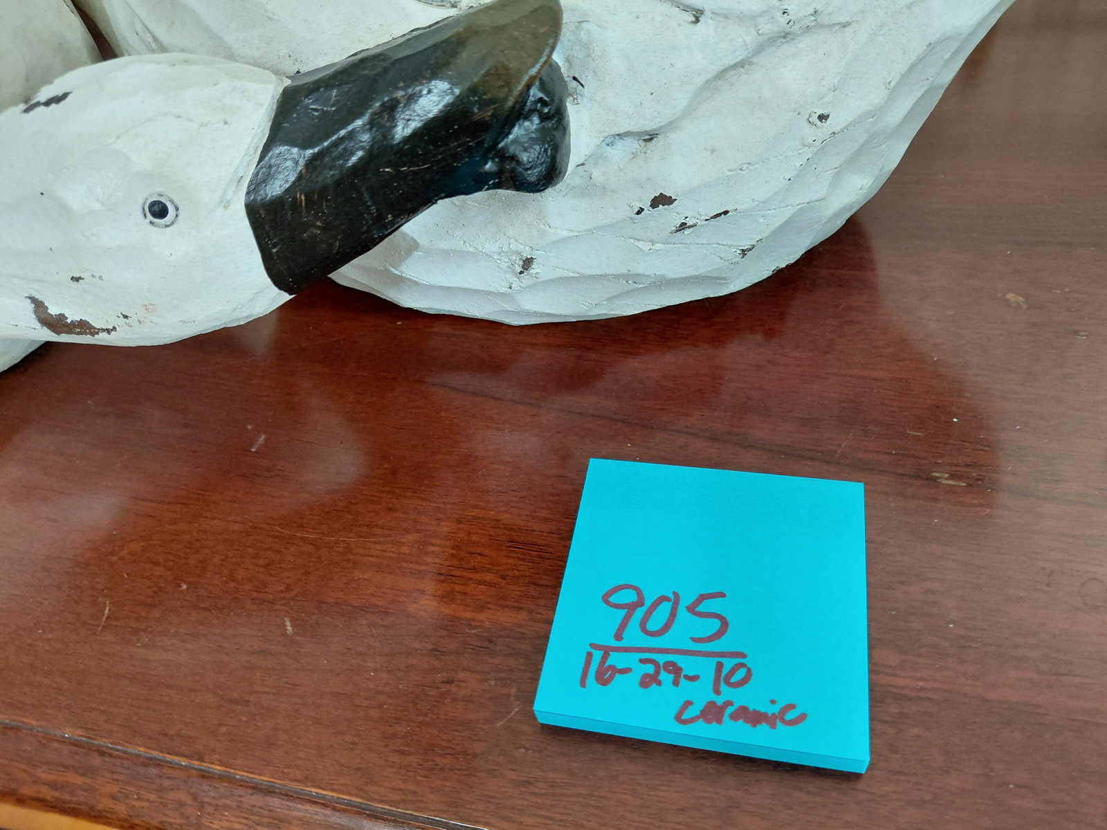 Beautiful Pair of Ceramic Lover Swans / Distressed Finish / No visible cracks or chips - 2