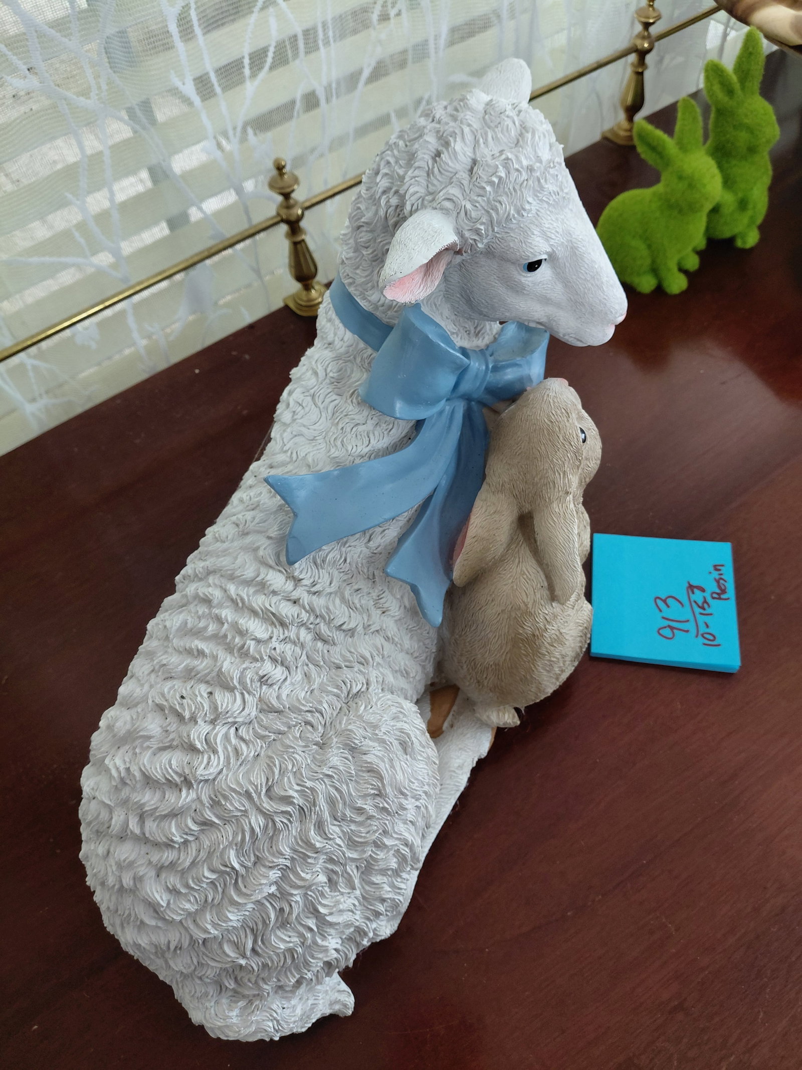 Lamb & Bunny Rabbit Statue - 4