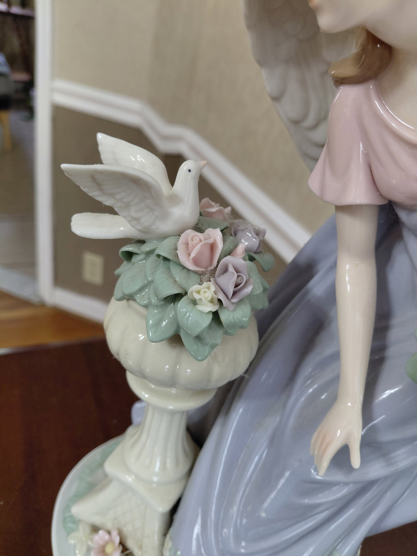 Beautiful Porcelain Angel Statue - 4