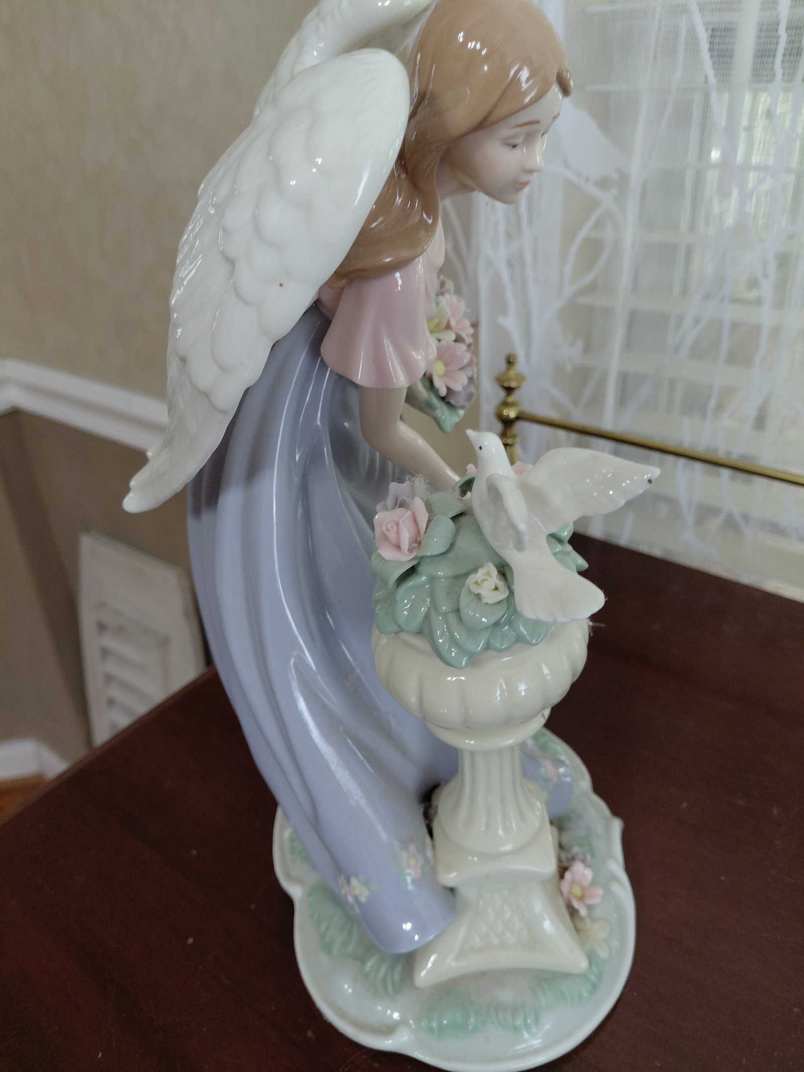 Beautiful Porcelain Angel Statue - 5