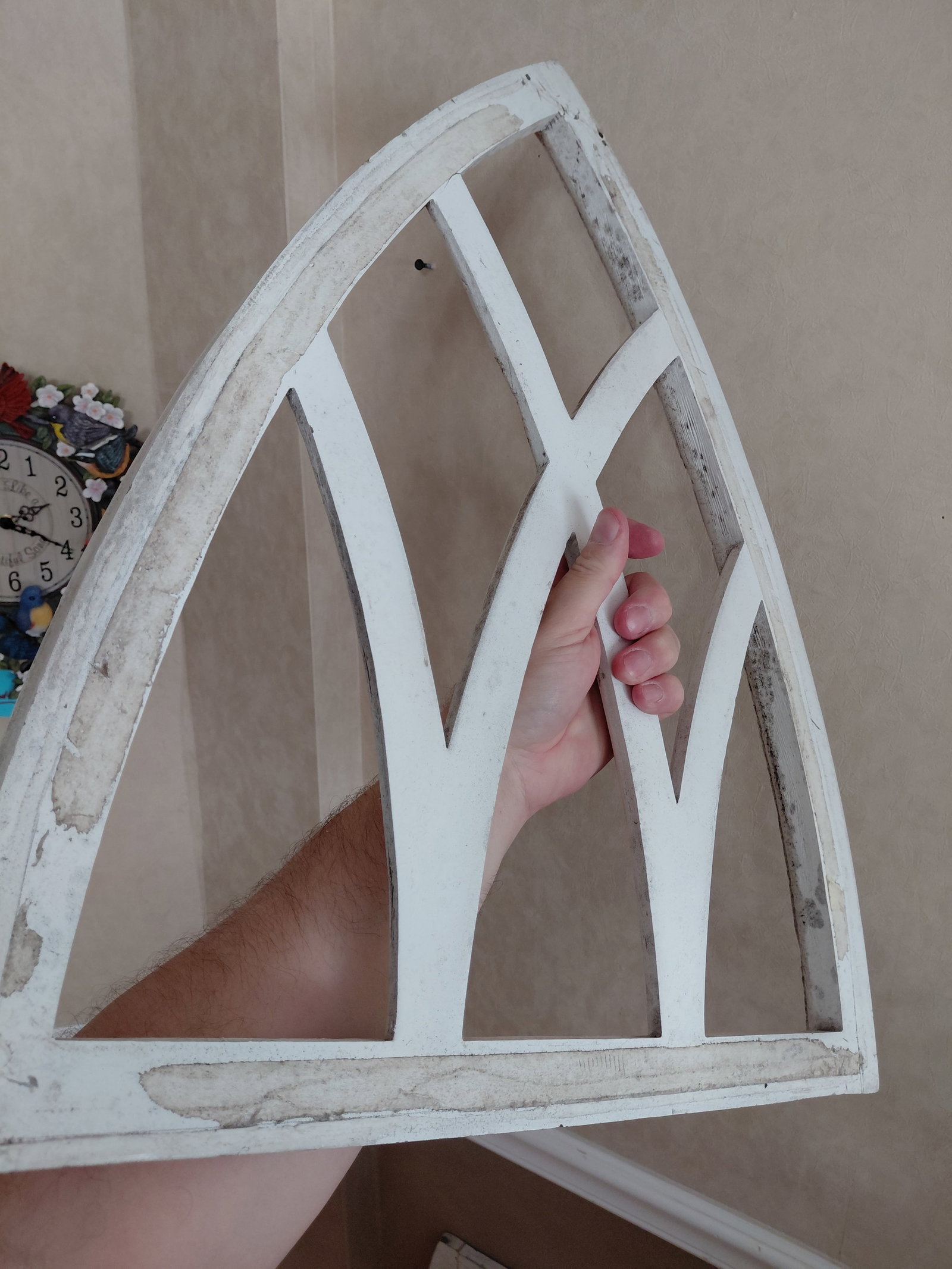 Arched Distress Country Farmhouse Wall Art / Resin Wood - 3