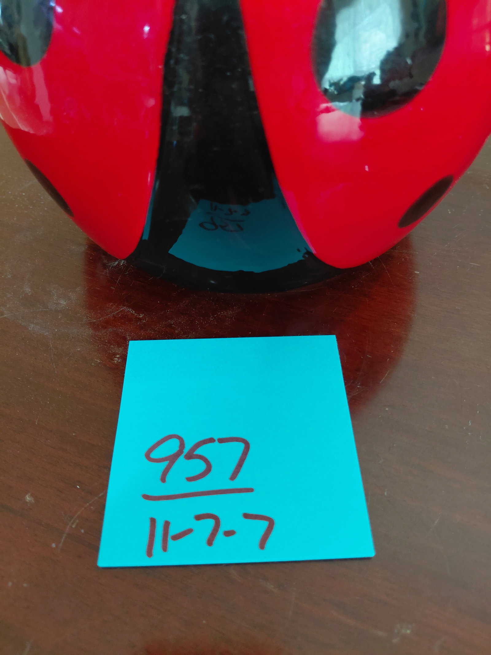 Pottery Lady Bug Cookie Jar - 2