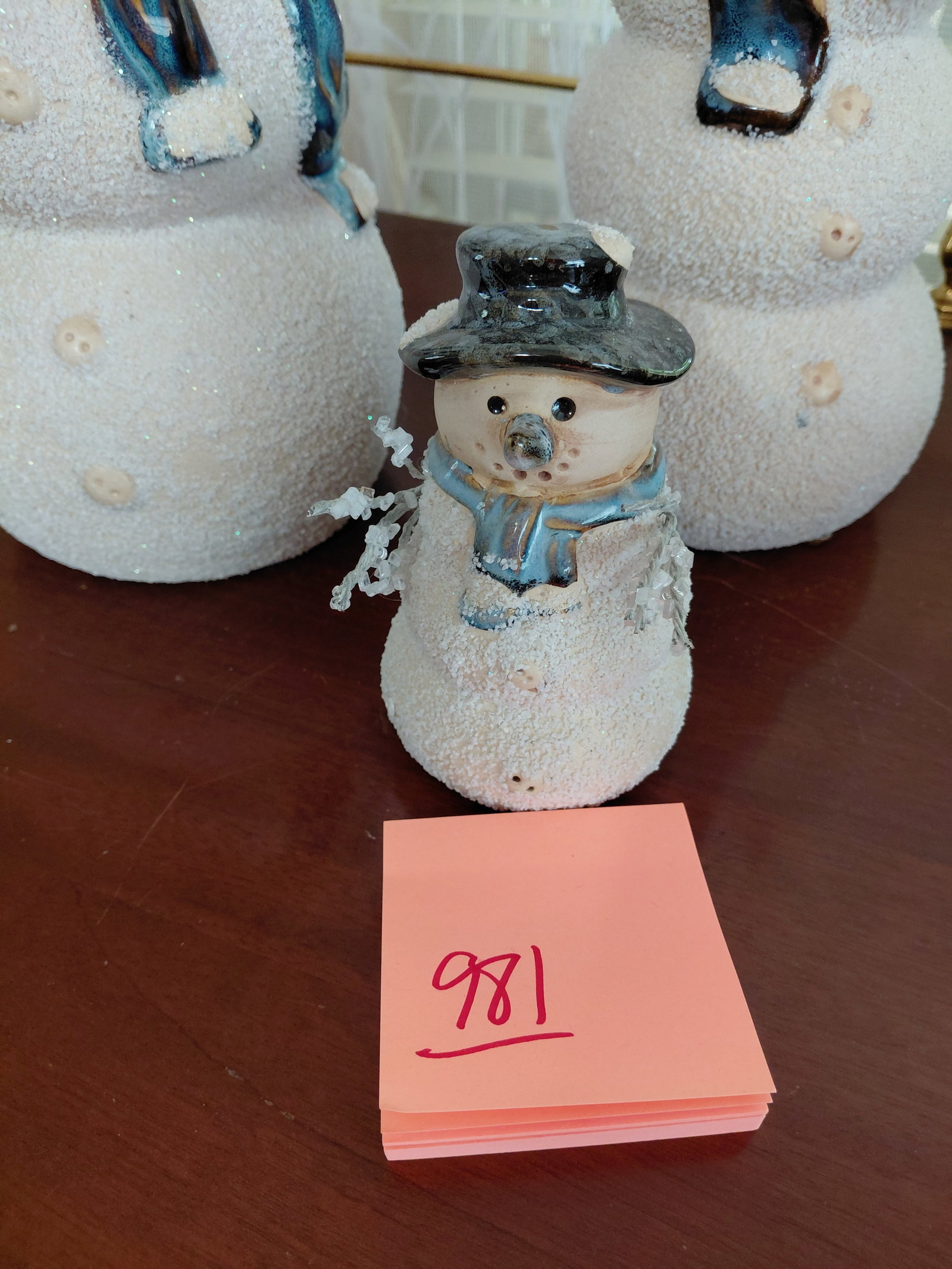 Pottery Set of Snowman Family - 2
