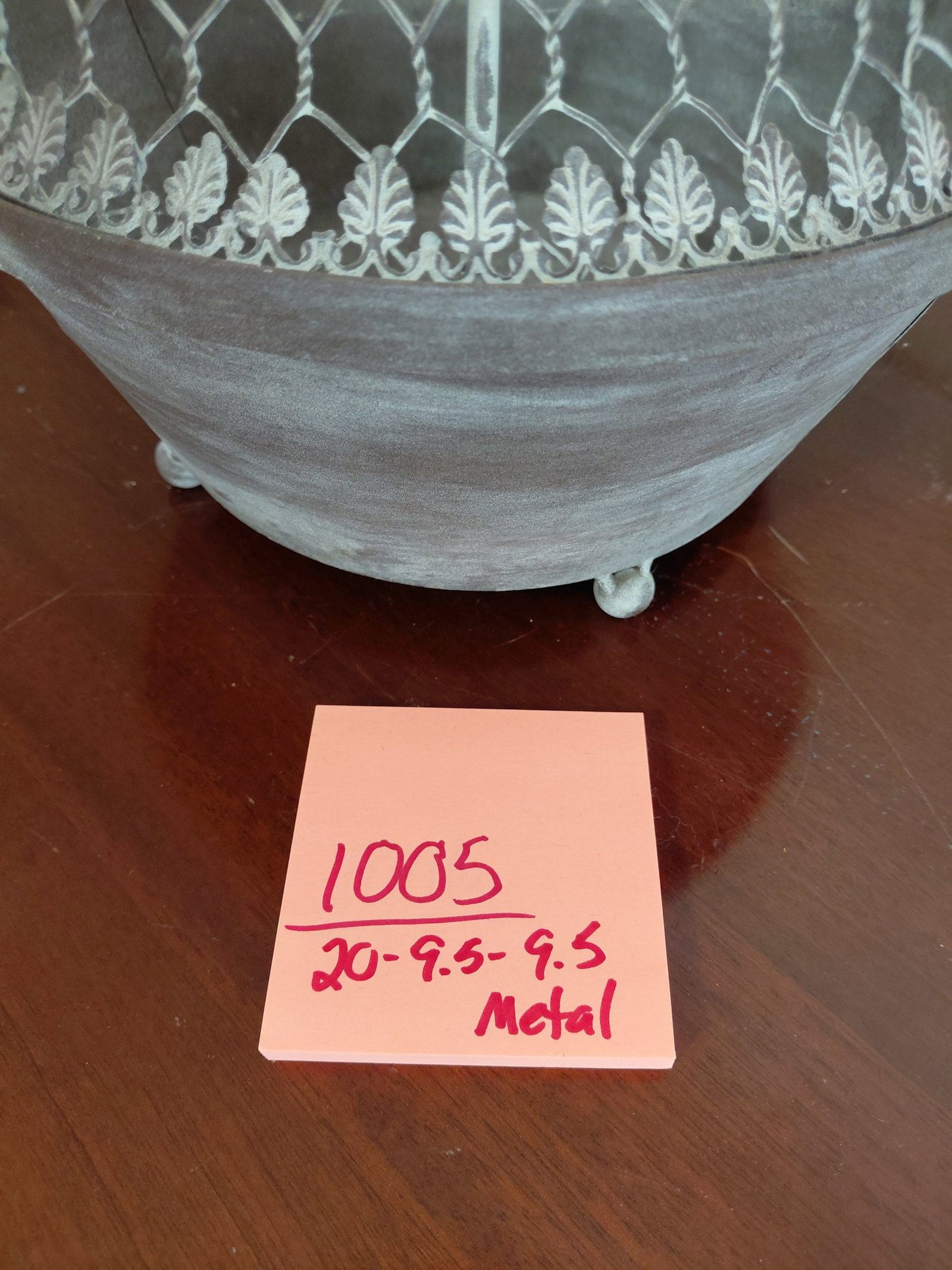20 inch Chicken Wire Cloche with Bird Finial - 2