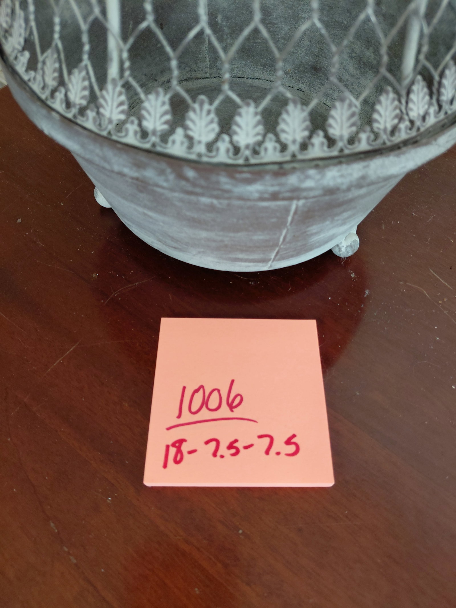 18 inch Chicken Wire Cloche with Bird Finial - 2
