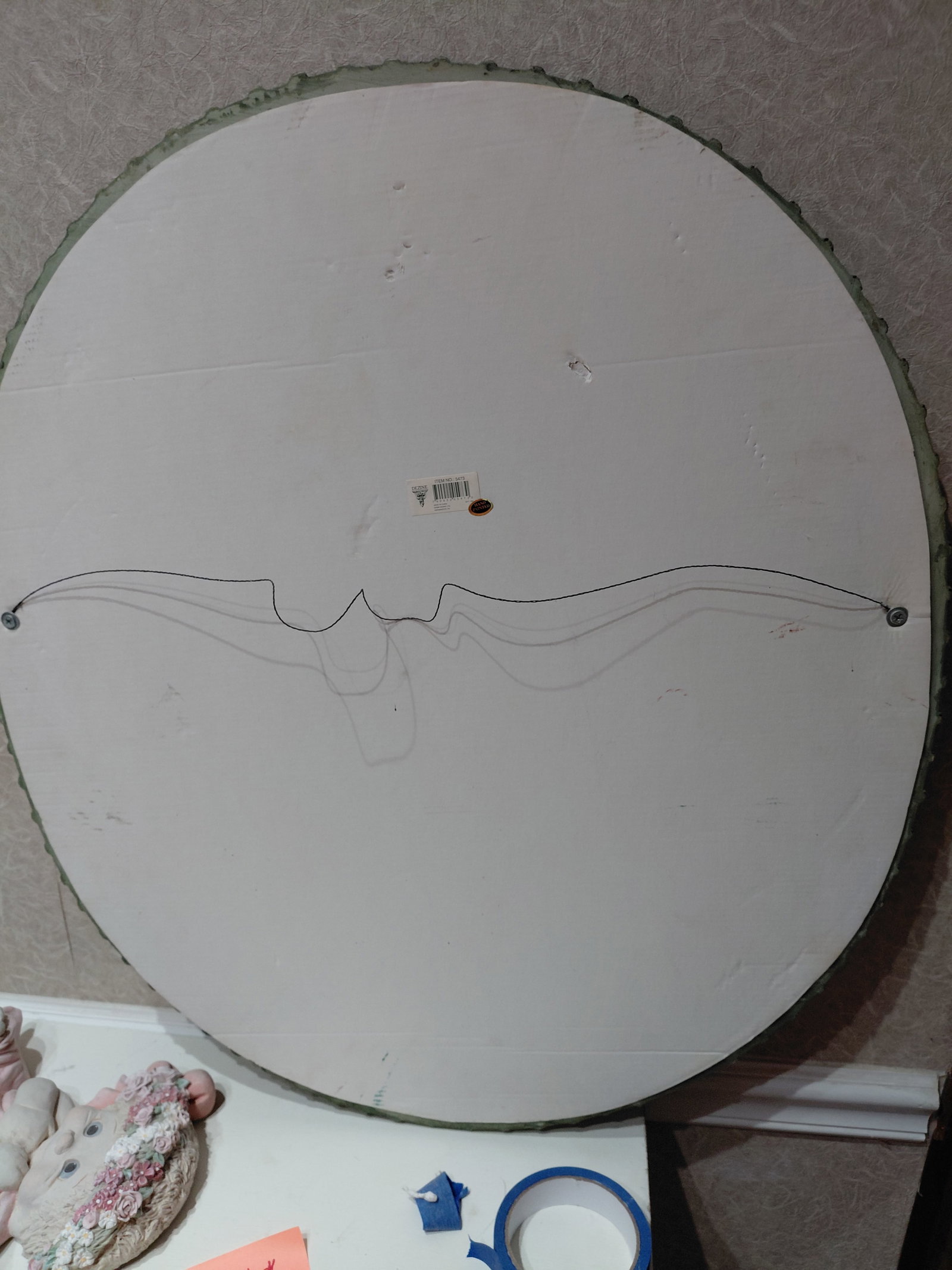 Larfe ornate Resin Wall Mirror / Heavy - 7