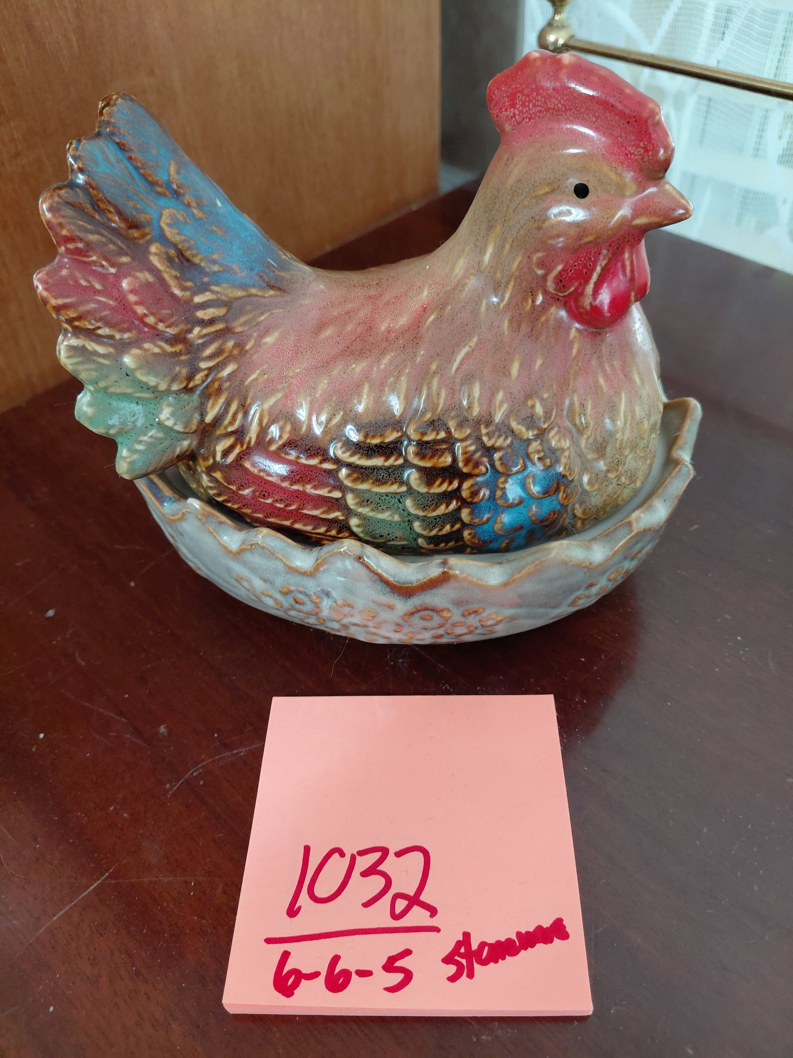 Stoneware Hen on Nest - 2