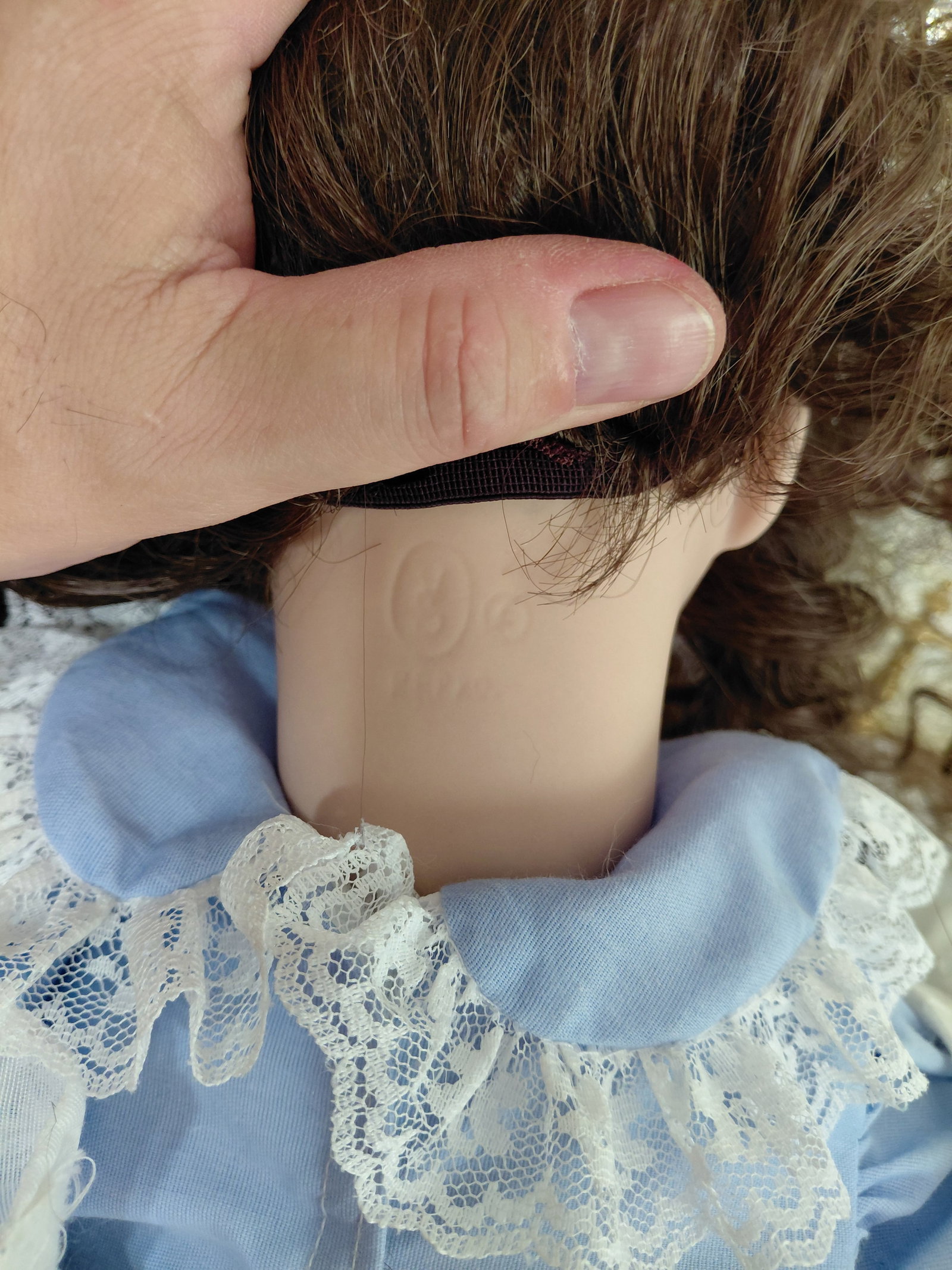 Large Heavy Porcelain Doll / As seen - 7