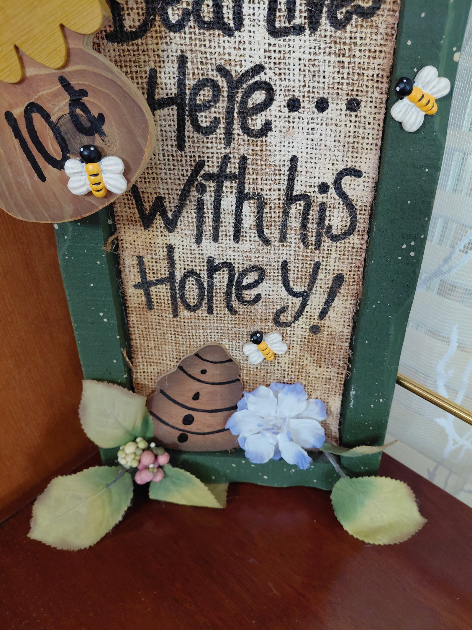 Bear With Homey Wood Artwork - 4