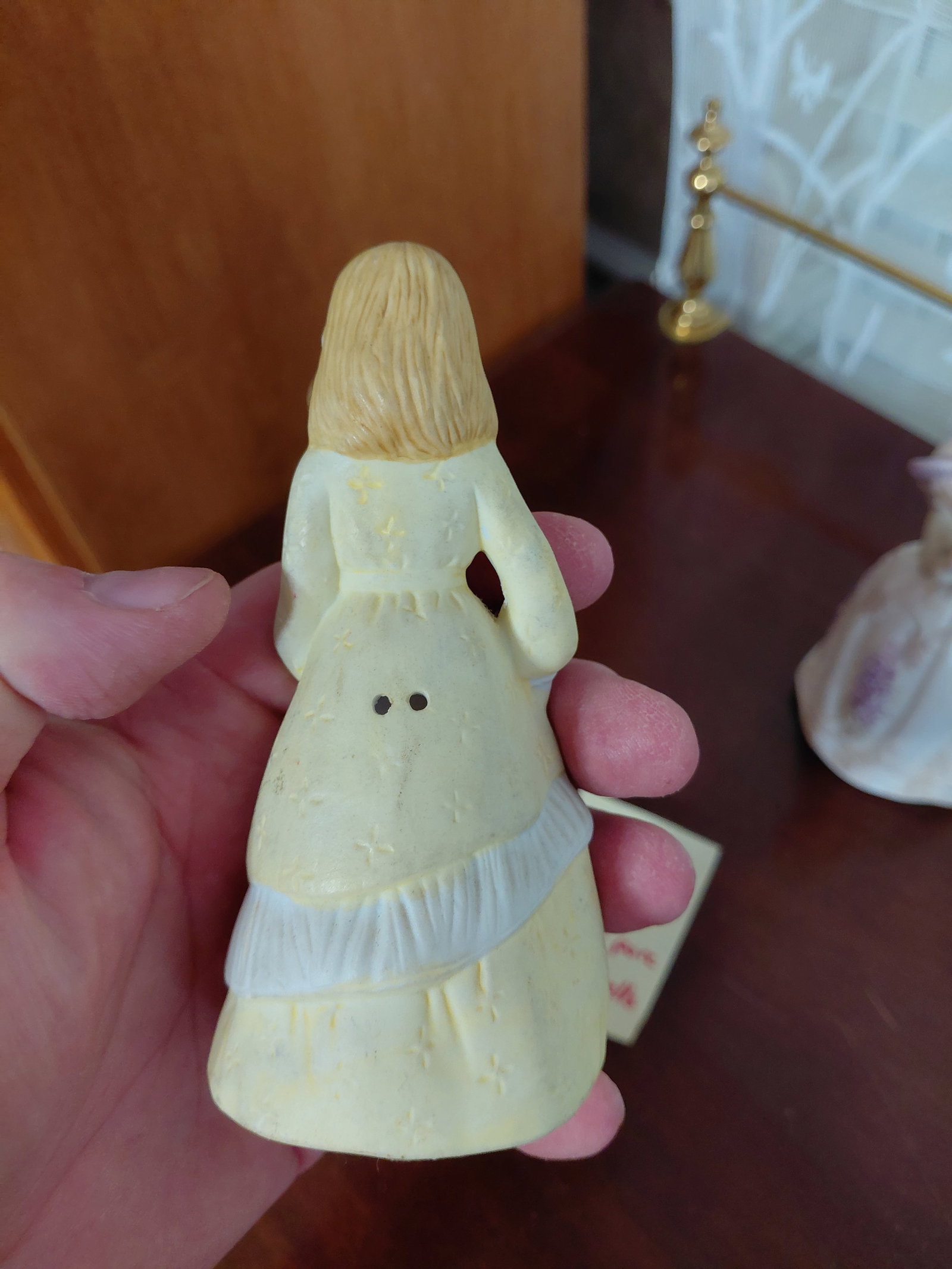 Lot of 3 Porcelain Bells / One repaired as seen - 7