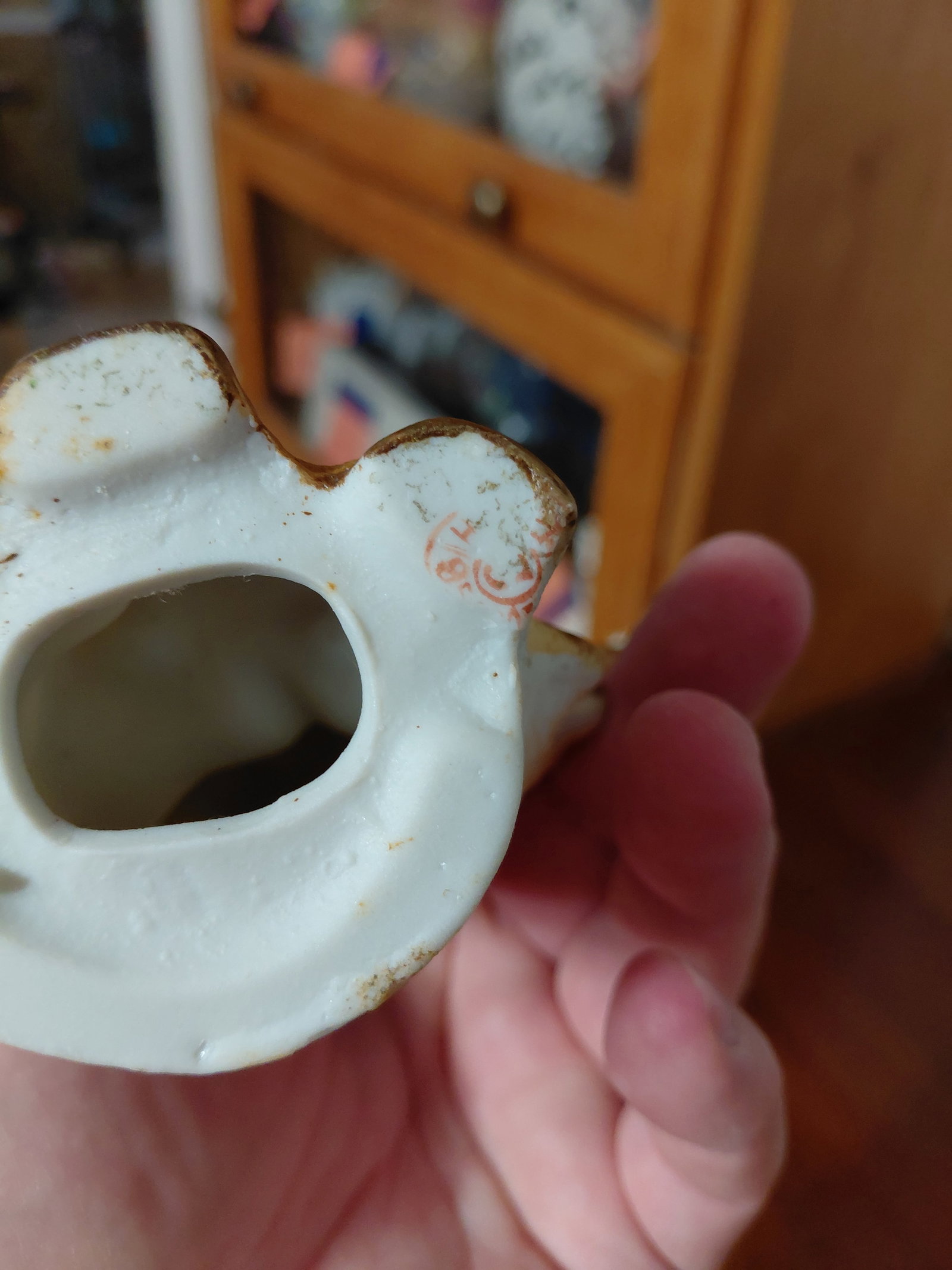 Vintage Porcelain Figurine / German? / Makers mark as seen - 7