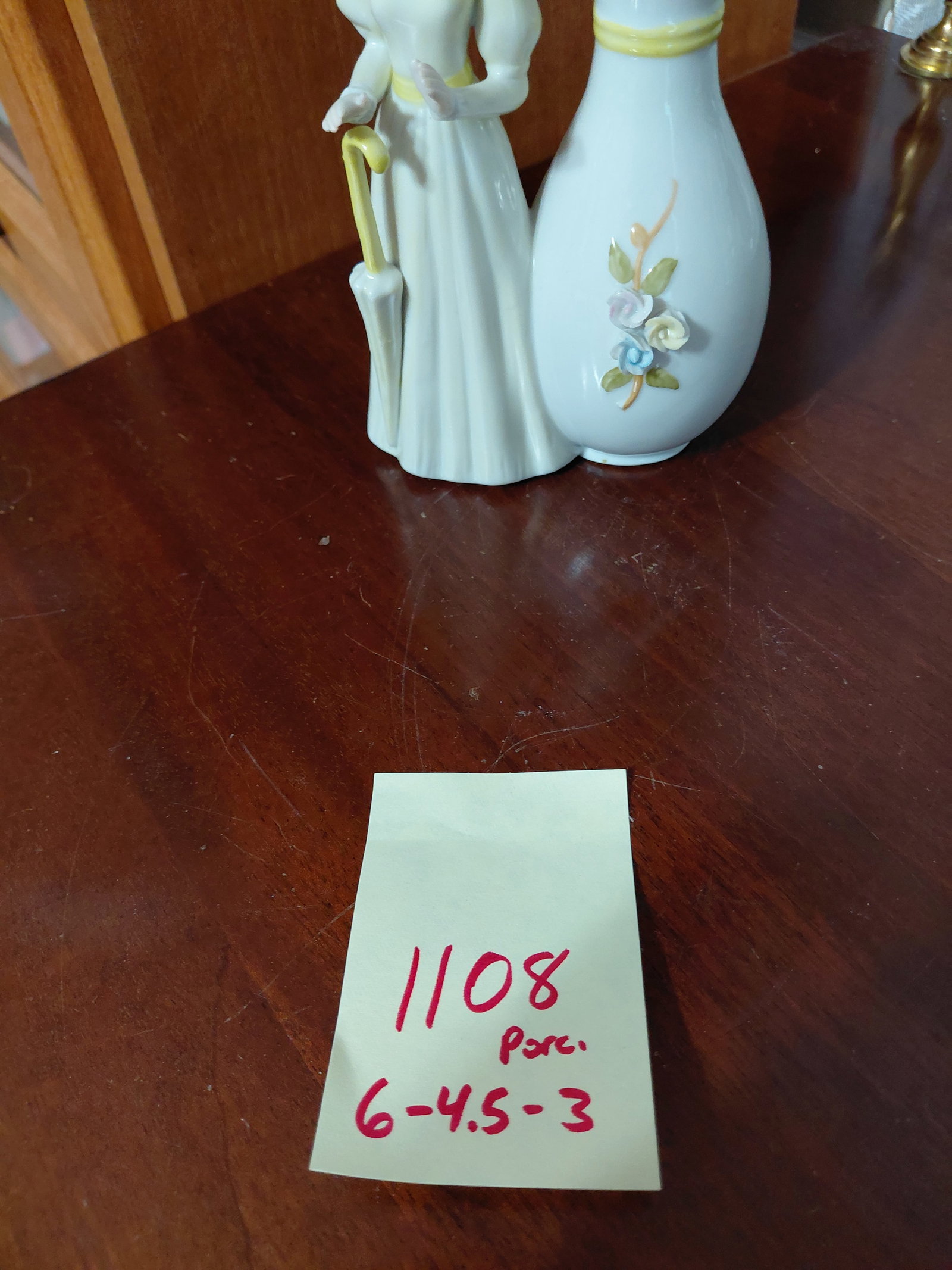 Unique Porcelain Figurine Lady with Vase - 2
