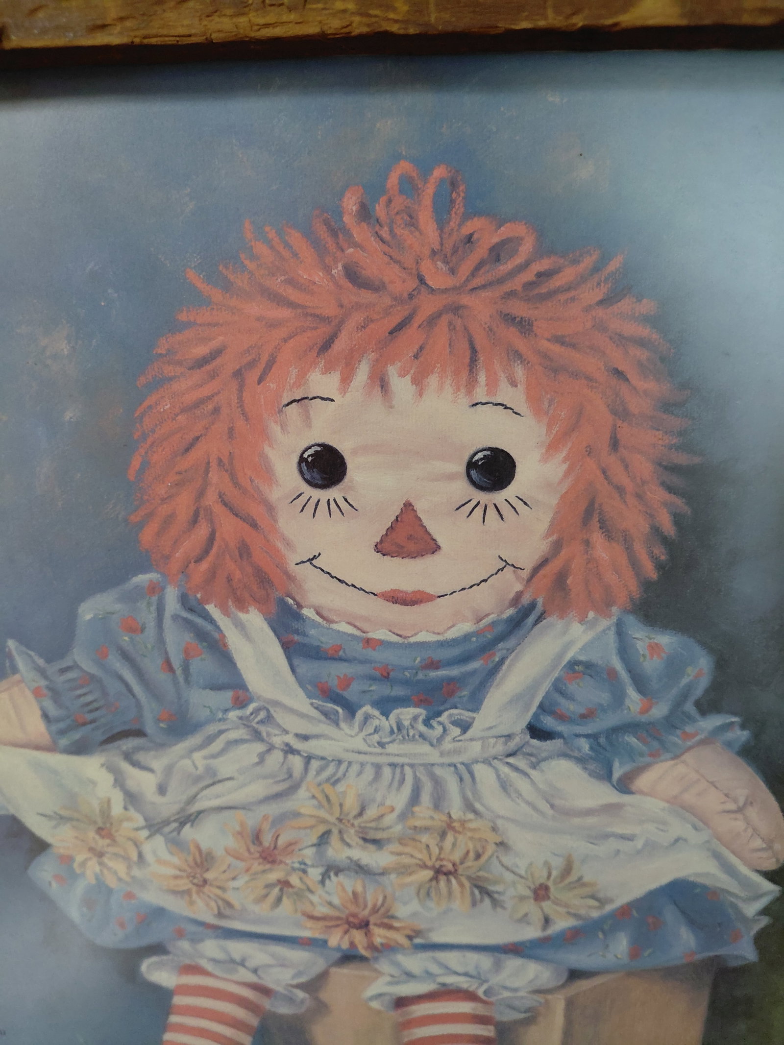 Vintage Framed Raggedy Ann Print - 3