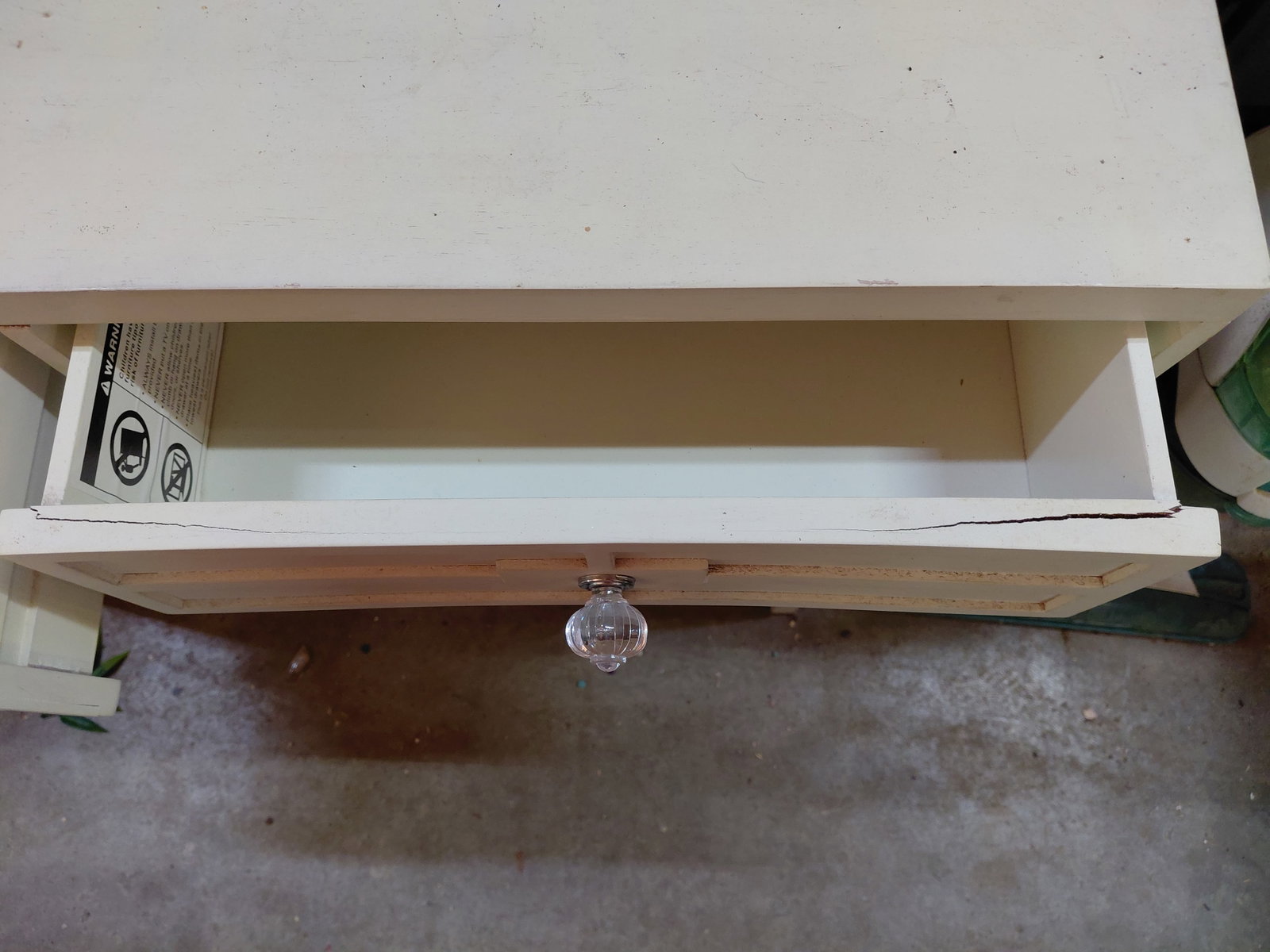 Contemporary Entry Table with Drawers / Condition issue as seen - 4