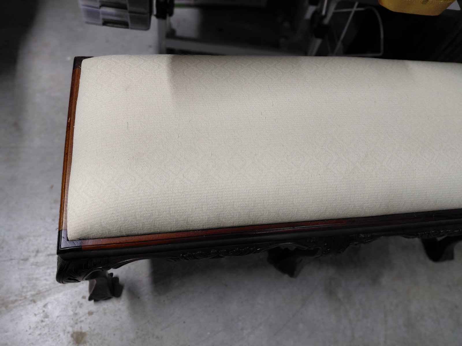 Chippendale Style Claw Footed Bench - 3