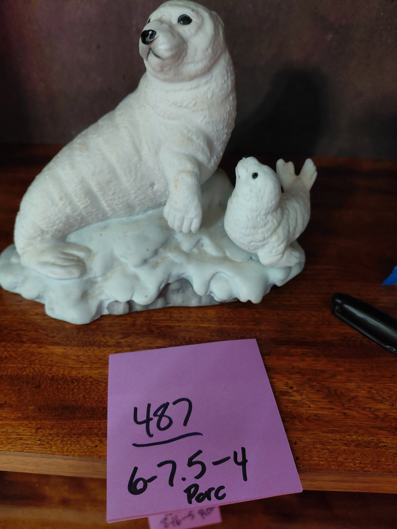 Large Porcelain Sea Lion & Pup - 2