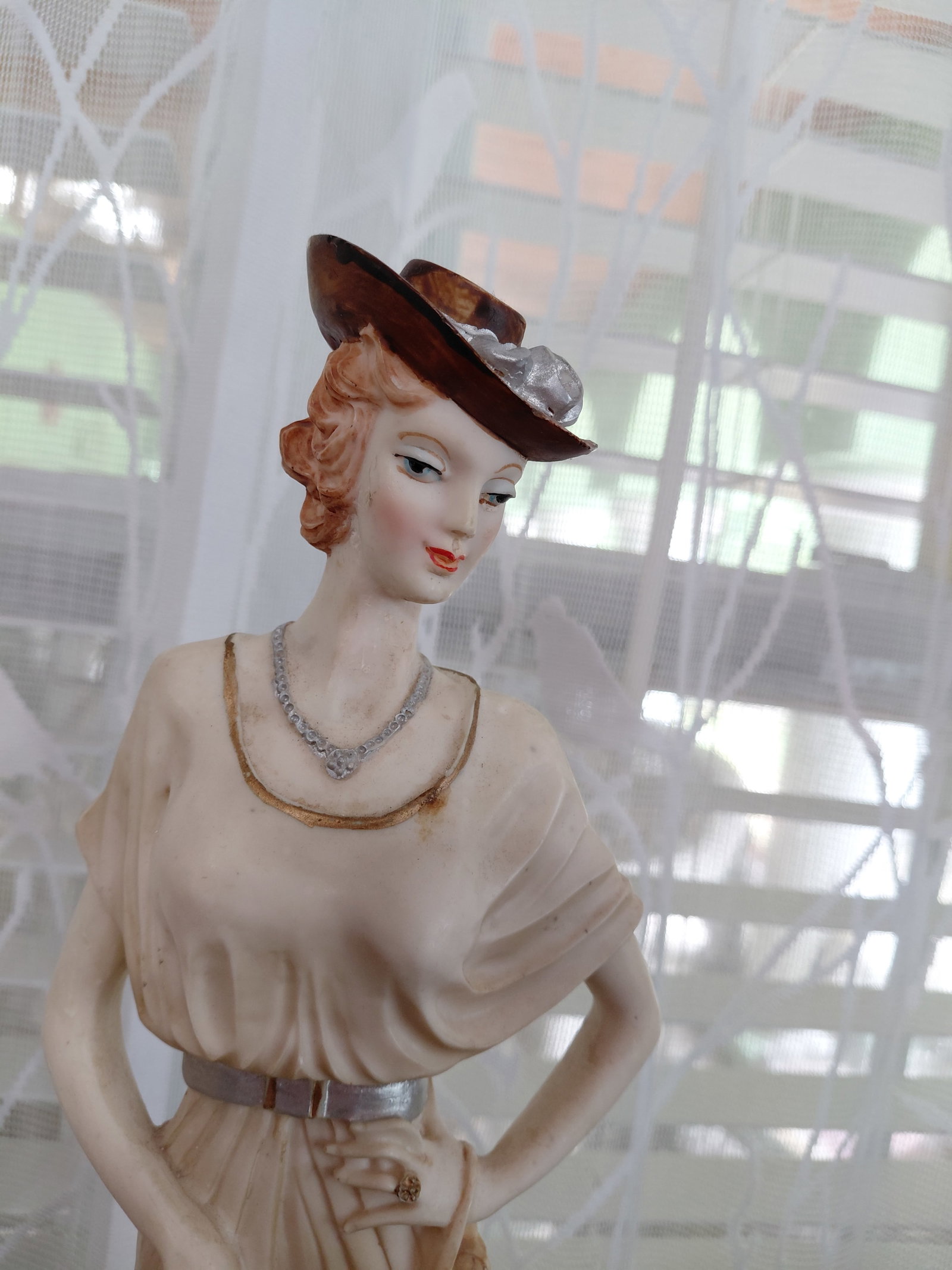 Pair of Large Resin Statues / Ladies - 3