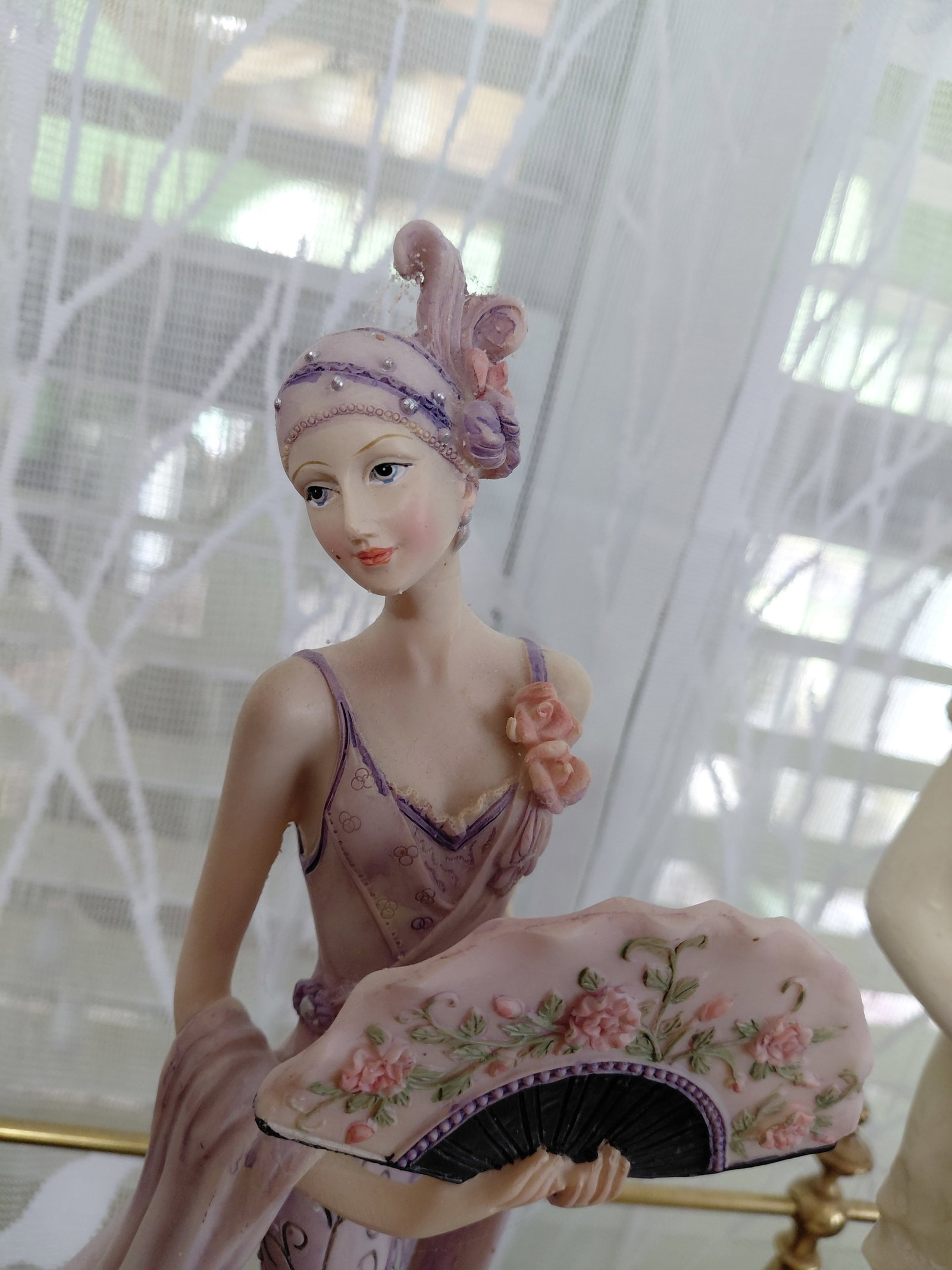 Pair of Large Resin Statues / Ladies - 6