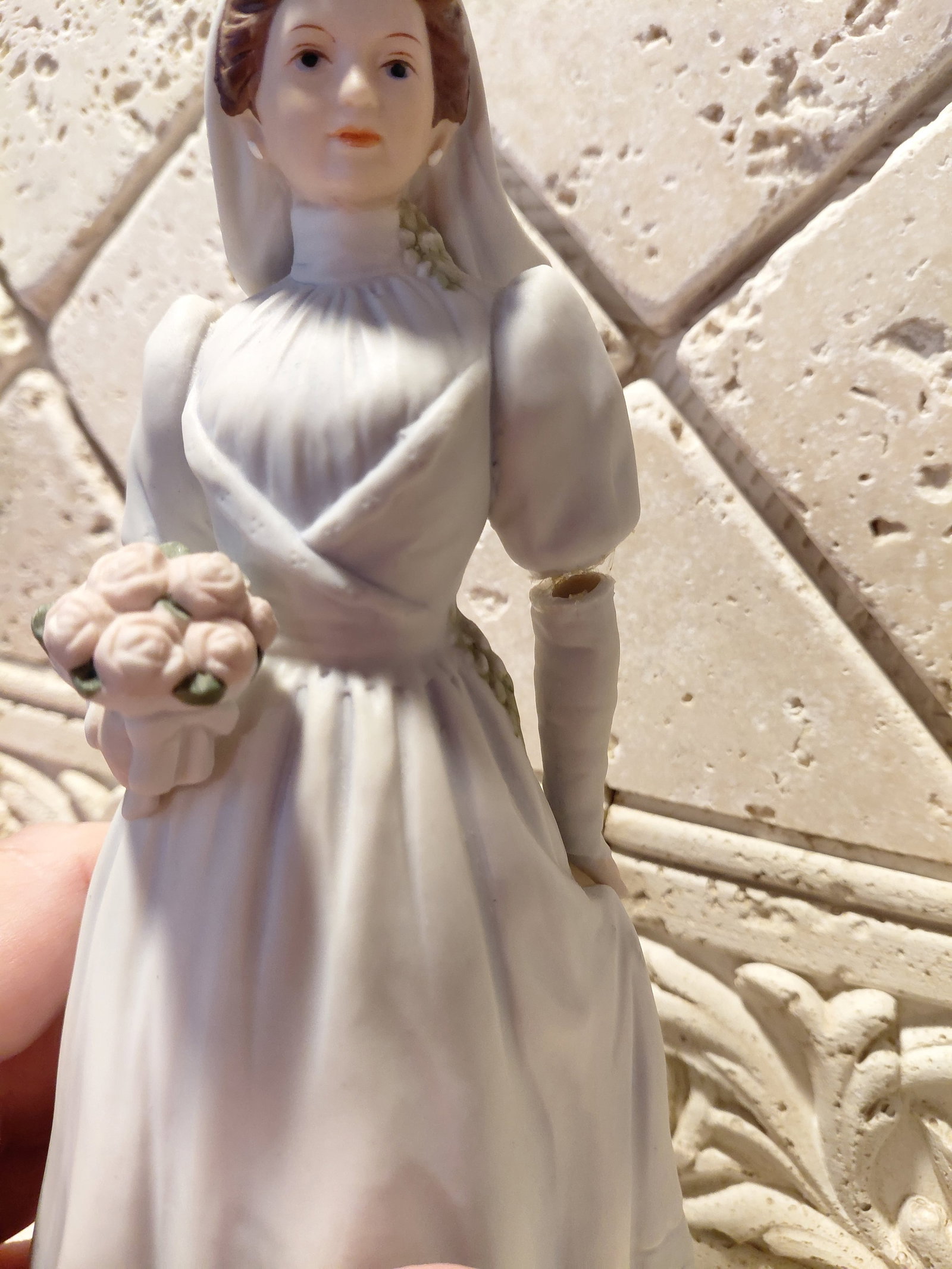 Lot of 5 Porcelain Figurines/ One needs arm reattached as seen - 6