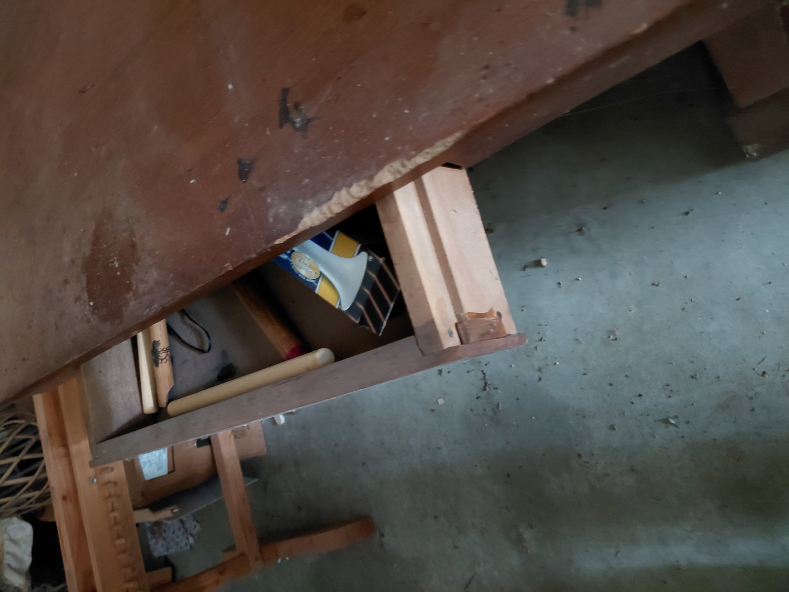 Vintage Library Table / some wear needs good cleaning or refinishsing - 5
