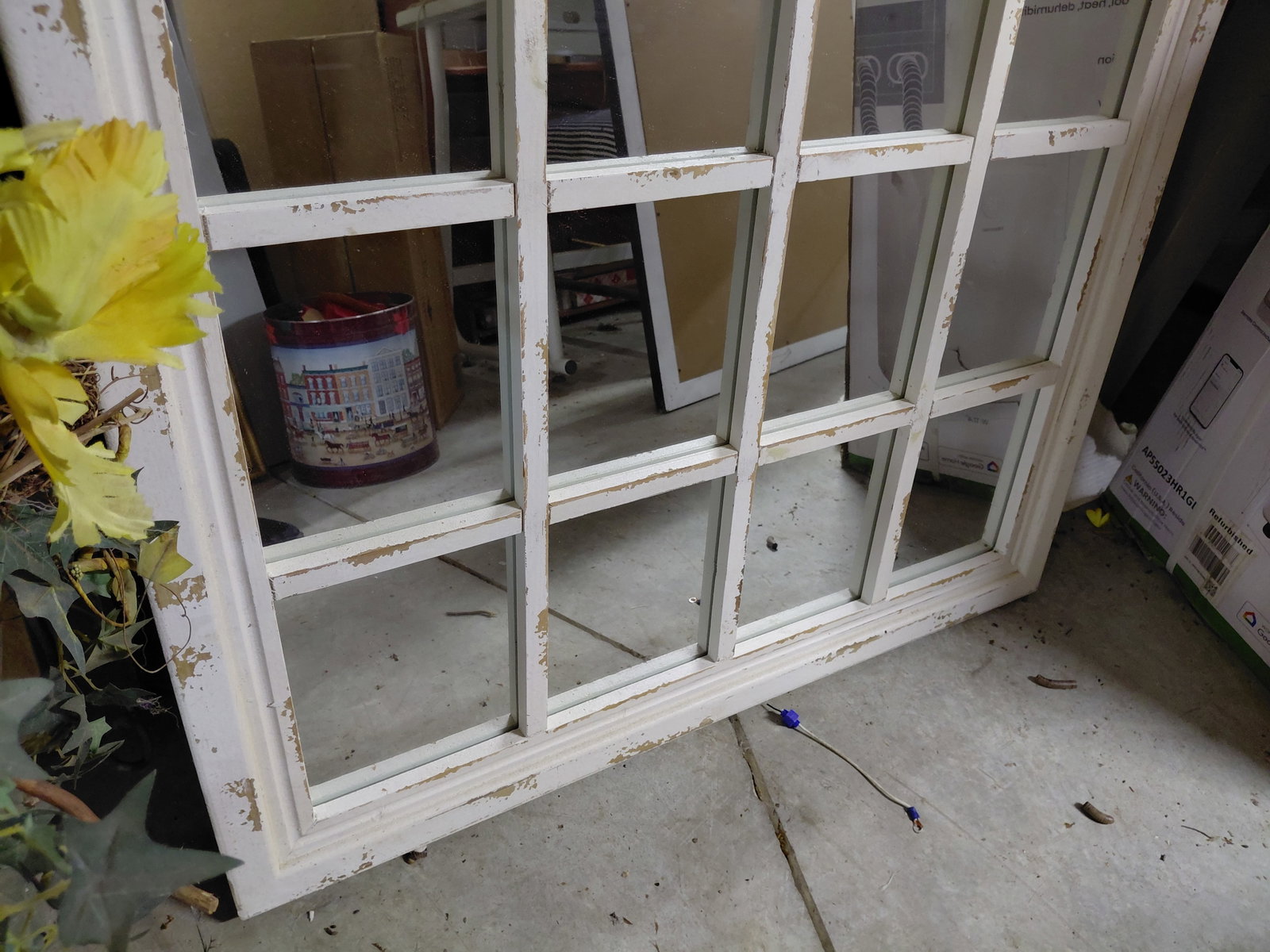 Large Country Farmhouse Arched Mirror - 4