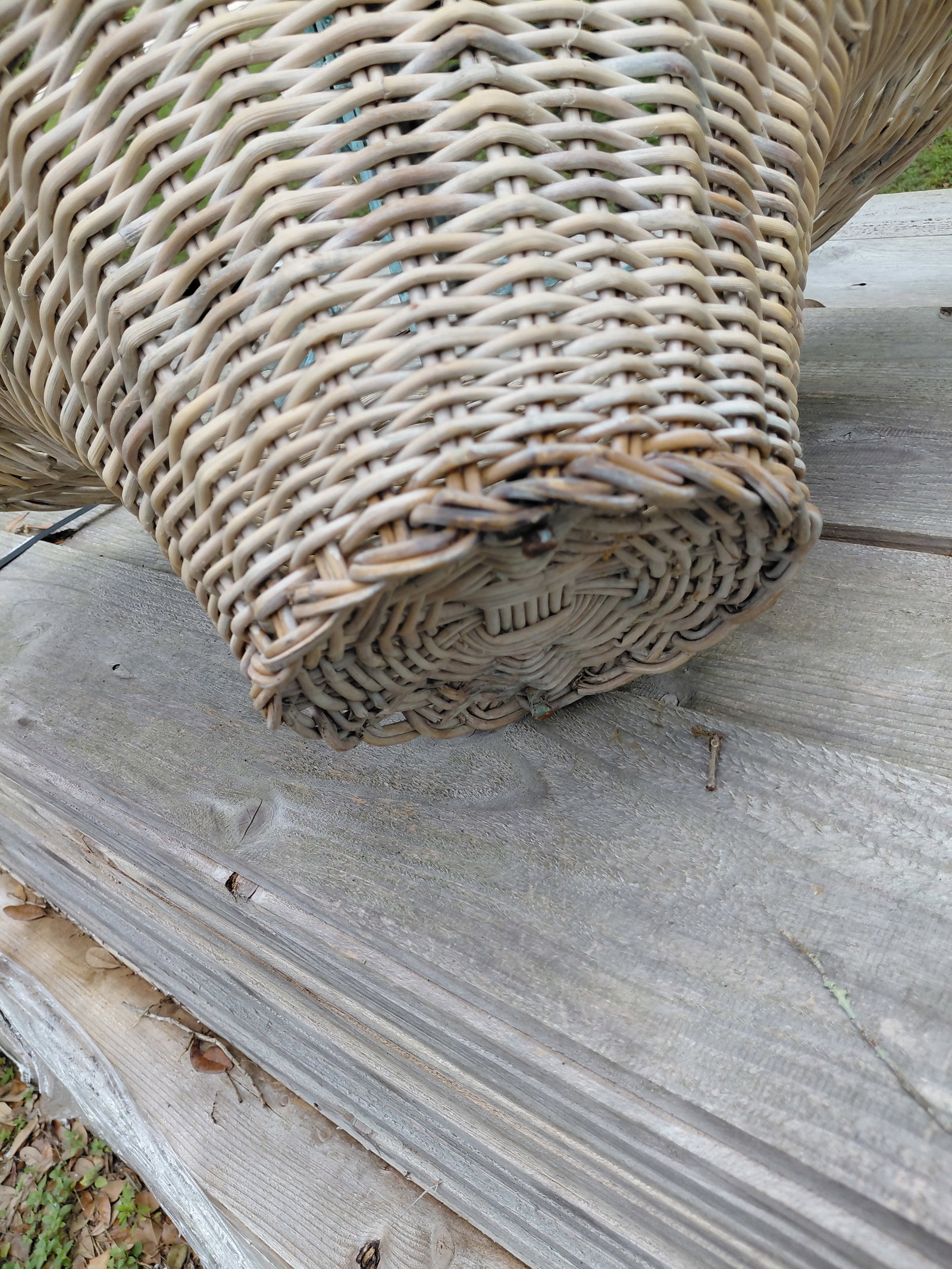 Unique Wicker and Iron Basket - 6