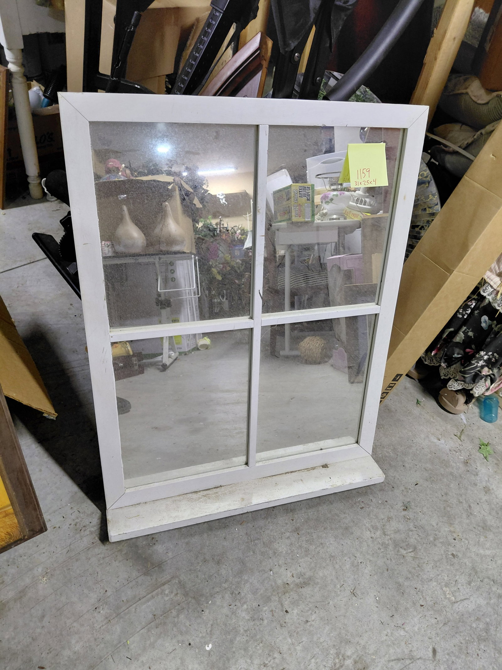 Country Farmhouse Wall Mirror with Shelf (1 of 5)