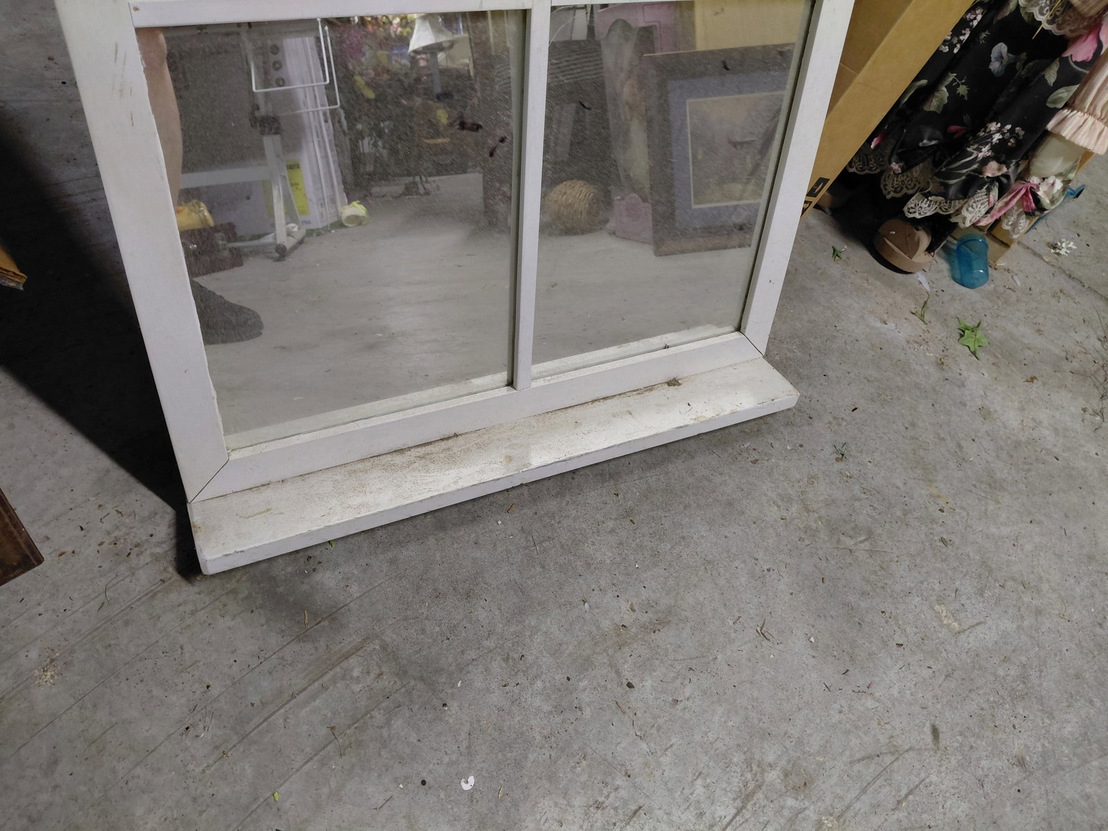 Country Farmhouse Wall Mirror with Shelf - 3
