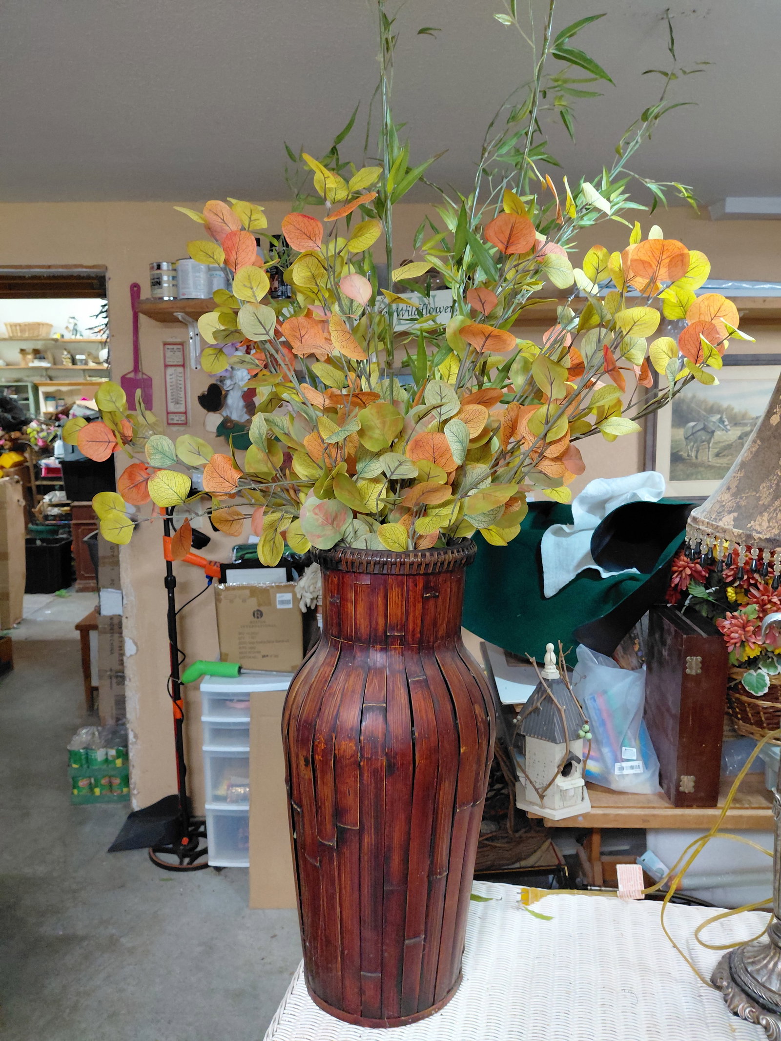 Large Vase with Flowers as seen (1 of 4)
