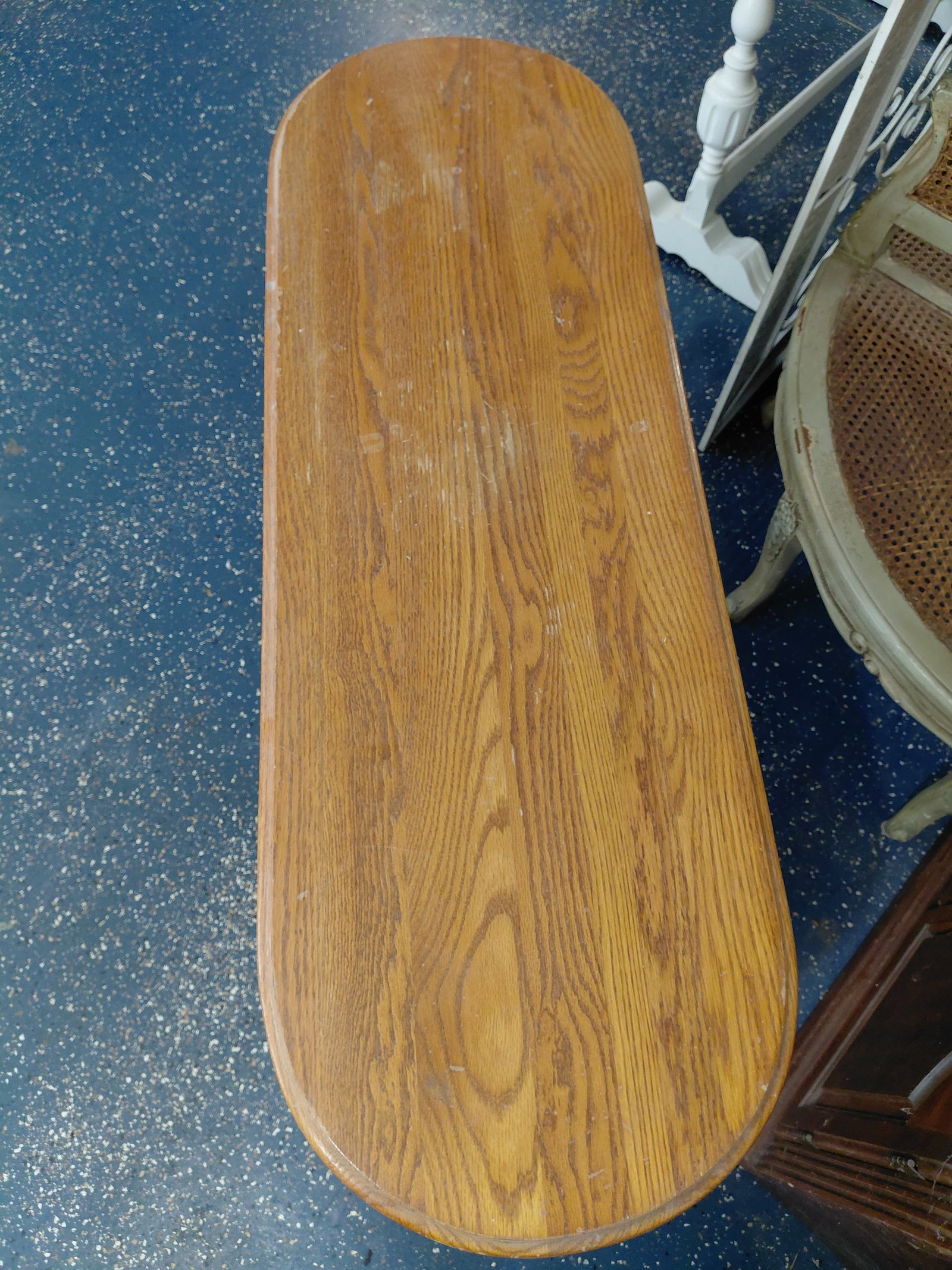 Oak Claw Footed Oval Table - 6