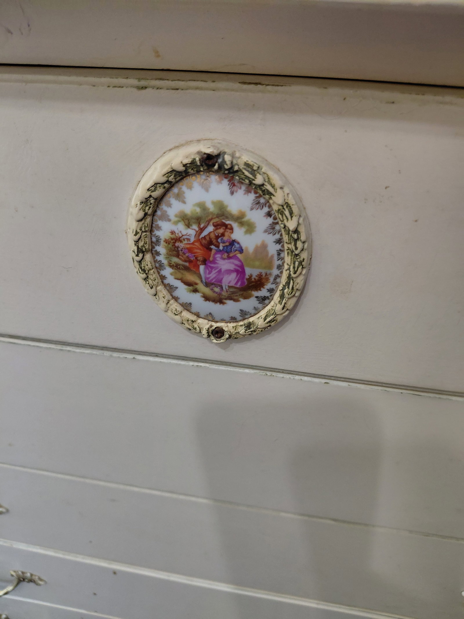 Vintage French 5 Drawer Chest - 4