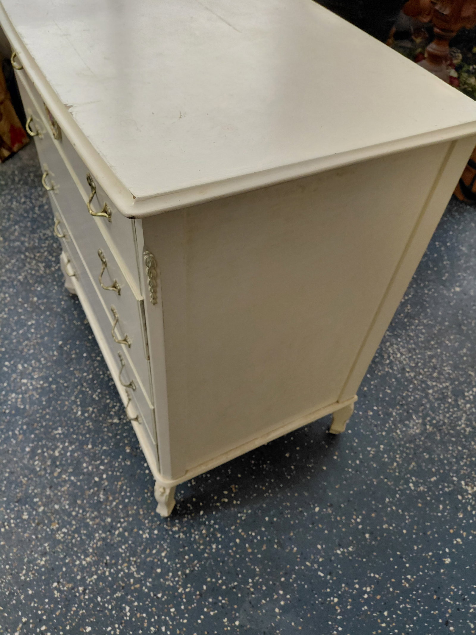 Vintage French 5 Drawer Chest - 6