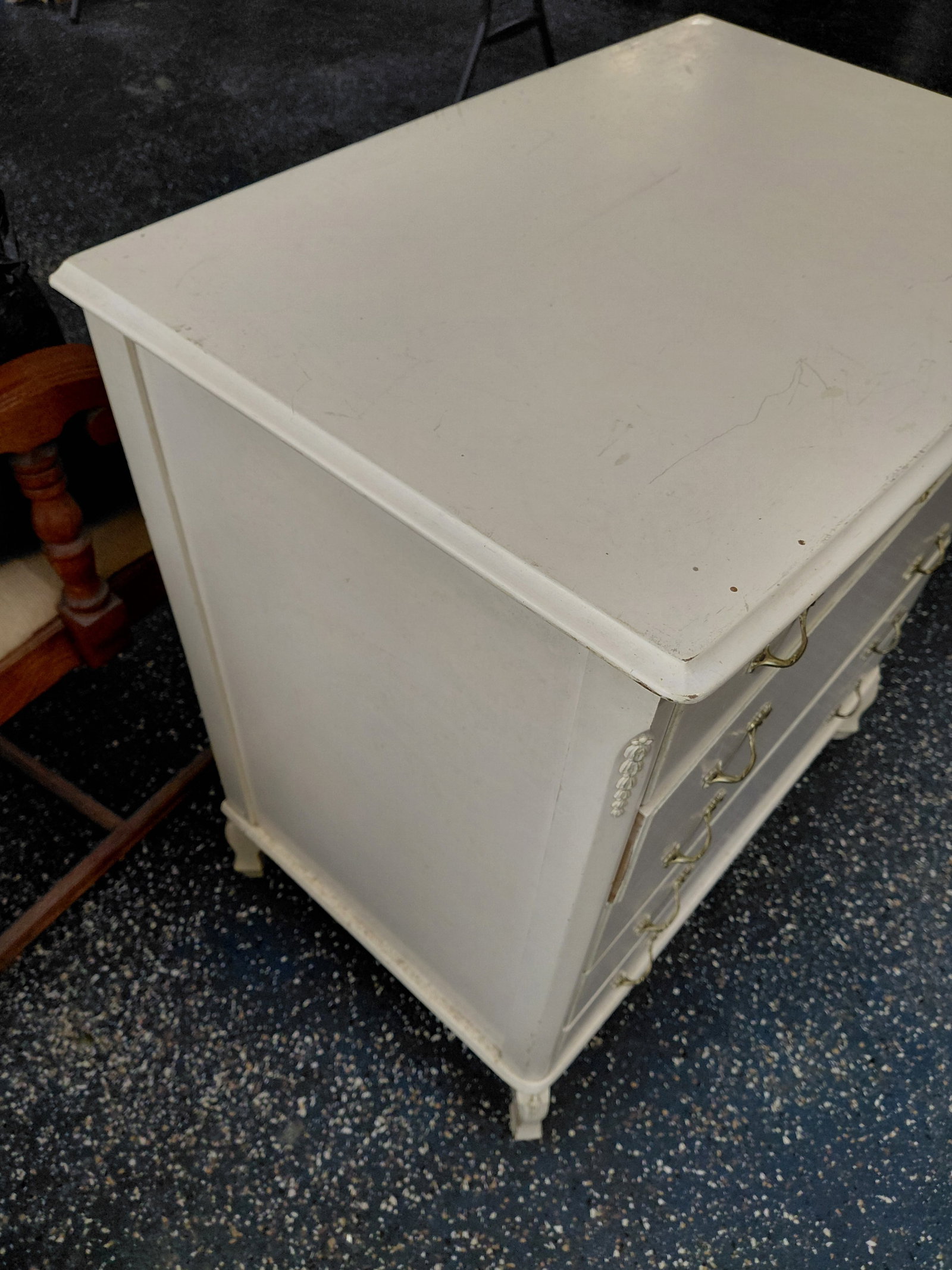 Vintage French 5 Drawer Chest - 7