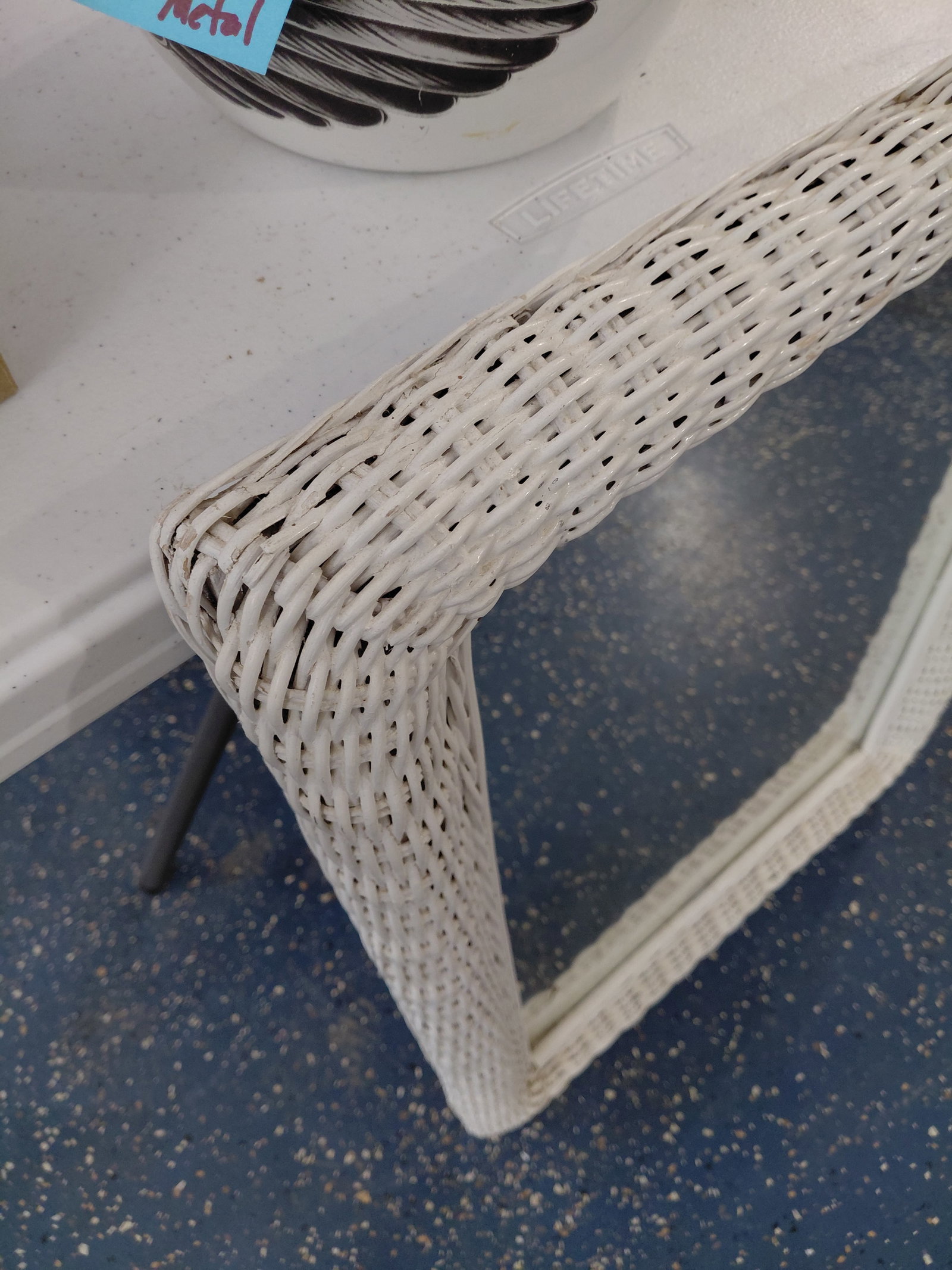 Vintage Wicker Wall Mirror - 3