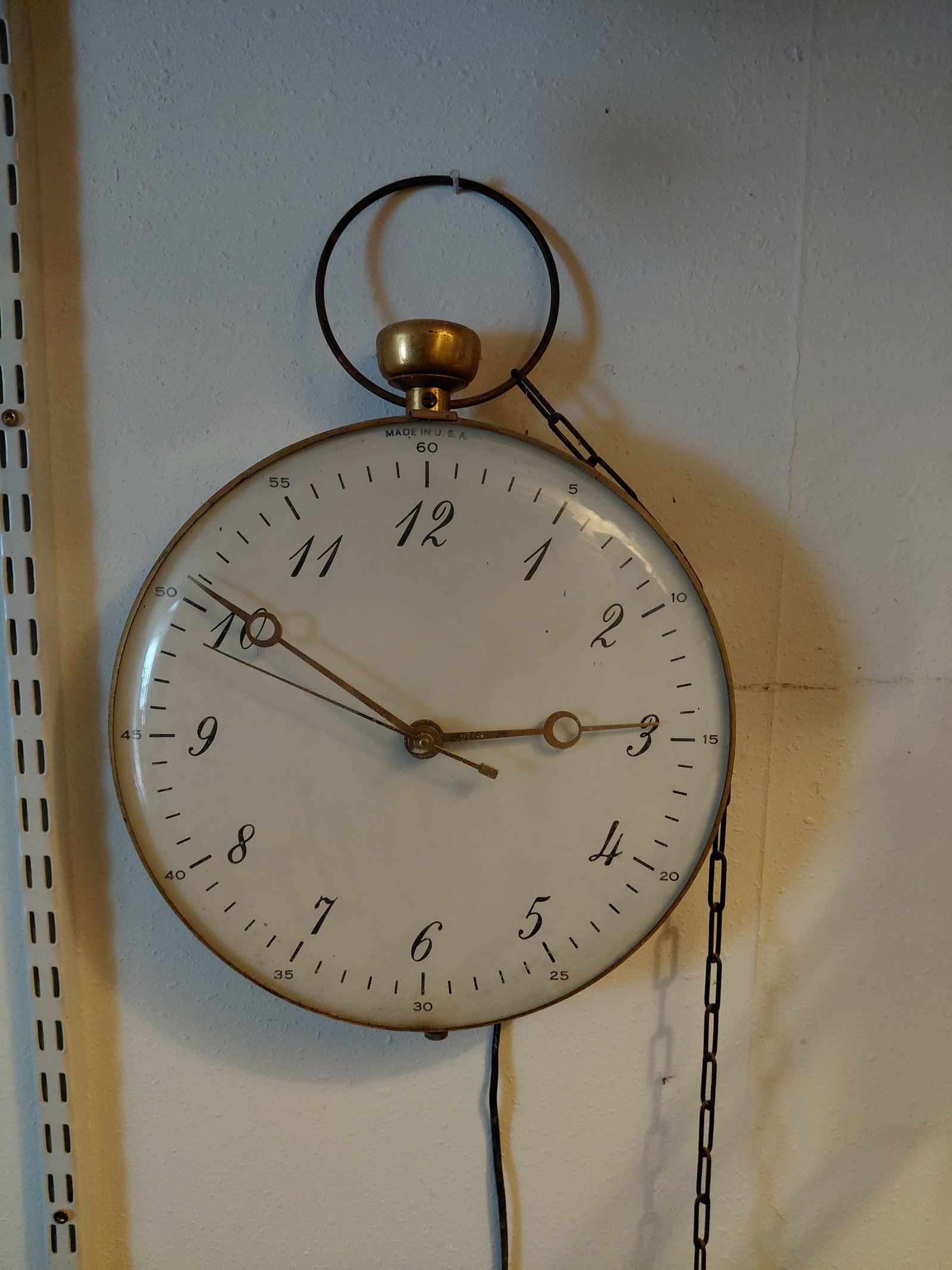 Unique Pocket Watch Electric Wall Clock / tested & works (1 of 5)