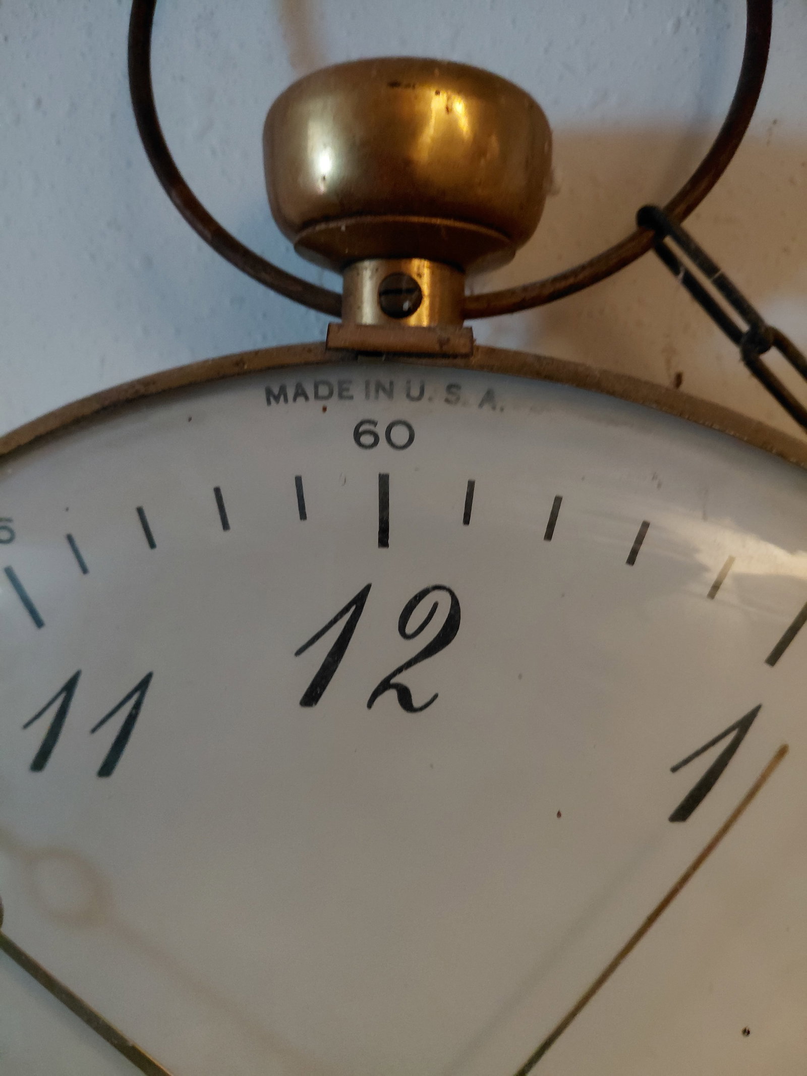 Unique Pocket Watch Electric Wall Clock / tested & works - 4