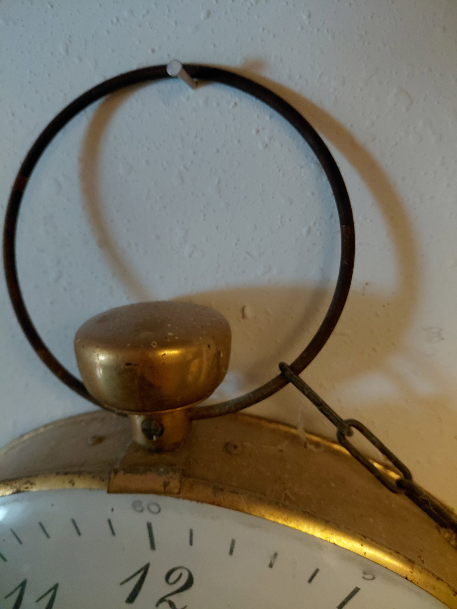 Unique Pocket Watch Electric Wall Clock / tested & works - 5