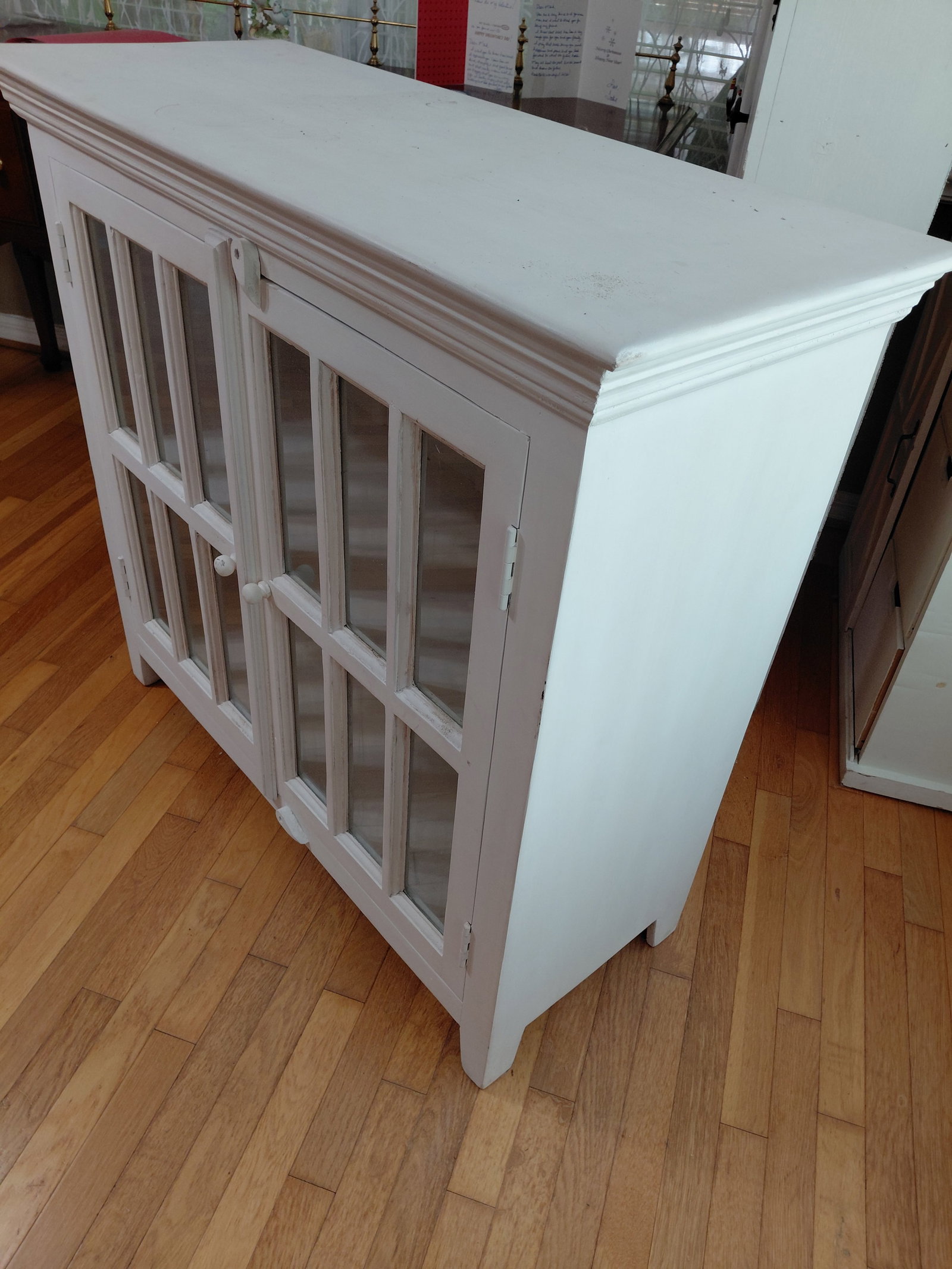 Country Farmhouse Cabinet with Glass Doors - 3