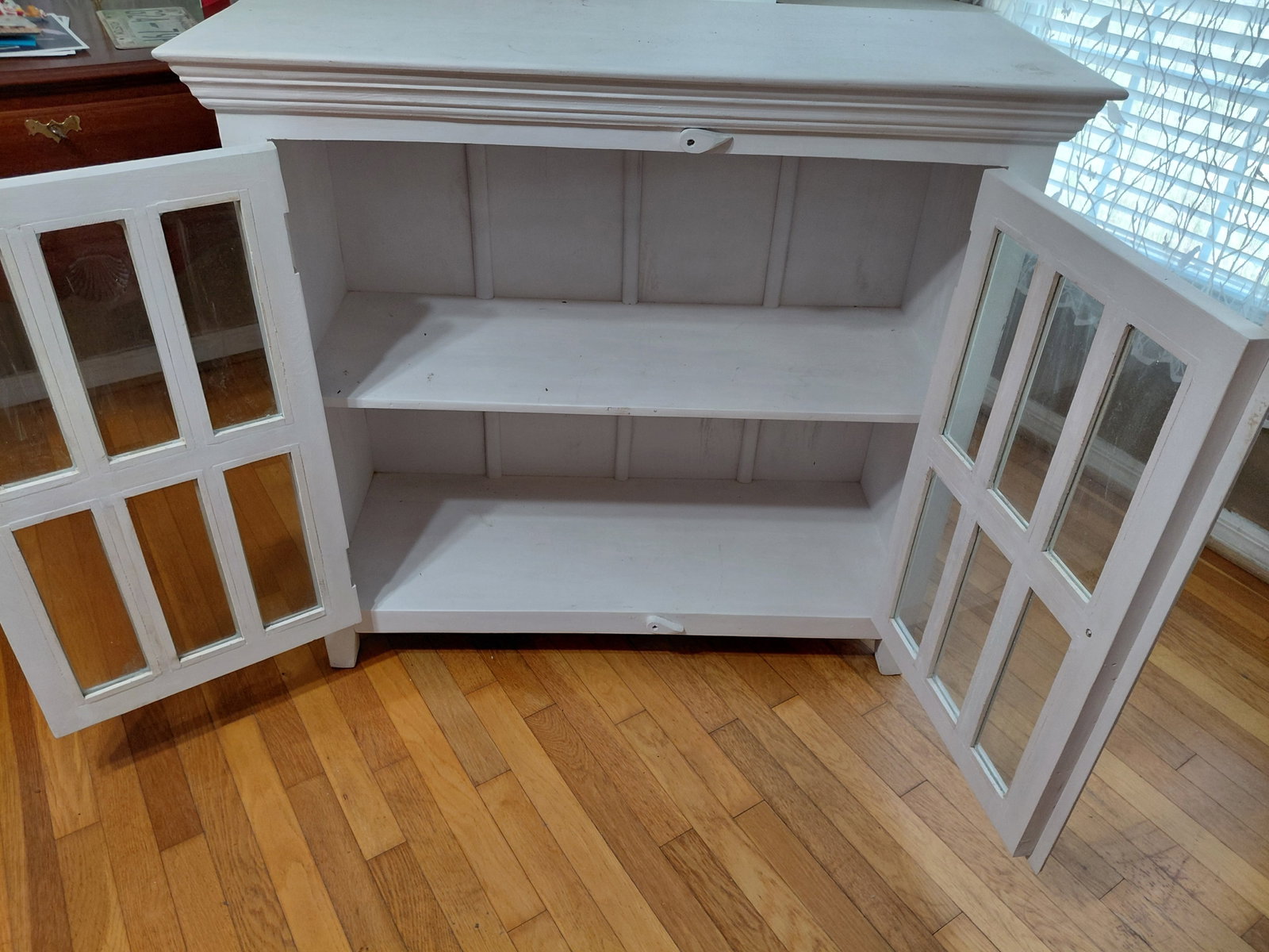 Country Farmhouse Cabinet with Glass Doors - 6