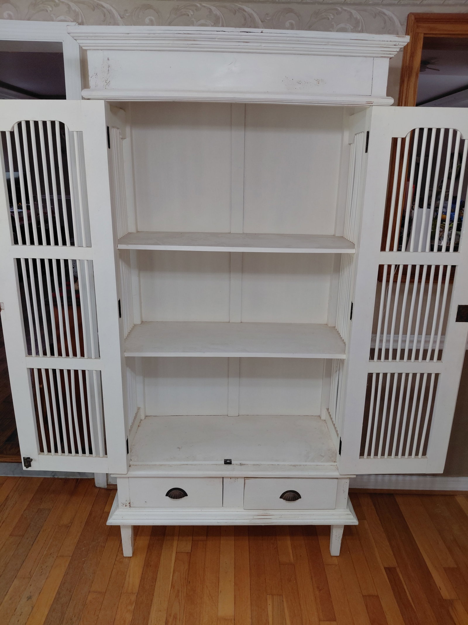 Country Farmhouse Tall 2 Door Cabinet - 7