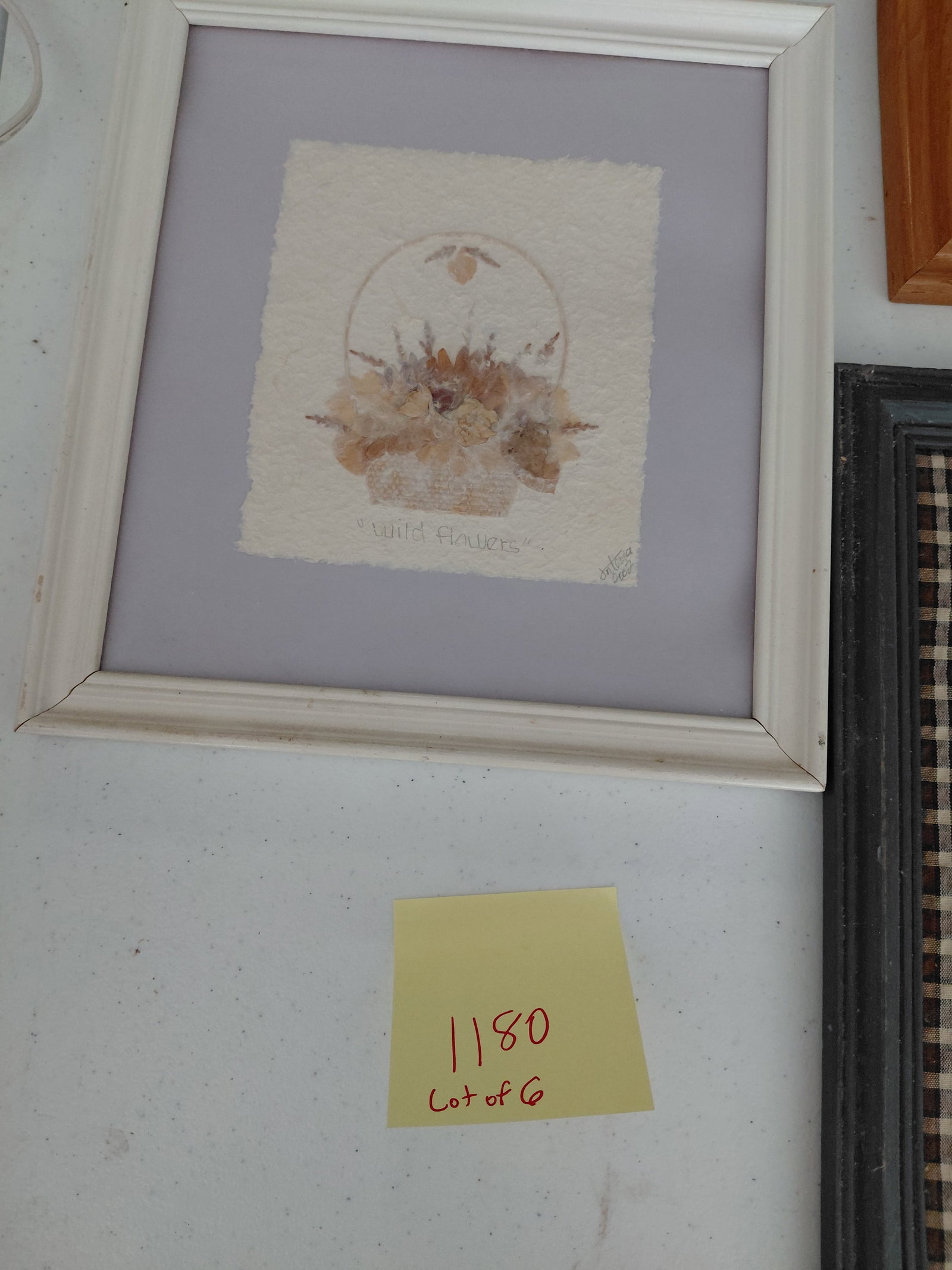 Lot of 6 Vintage Wall Art Pieces / as seen - 2