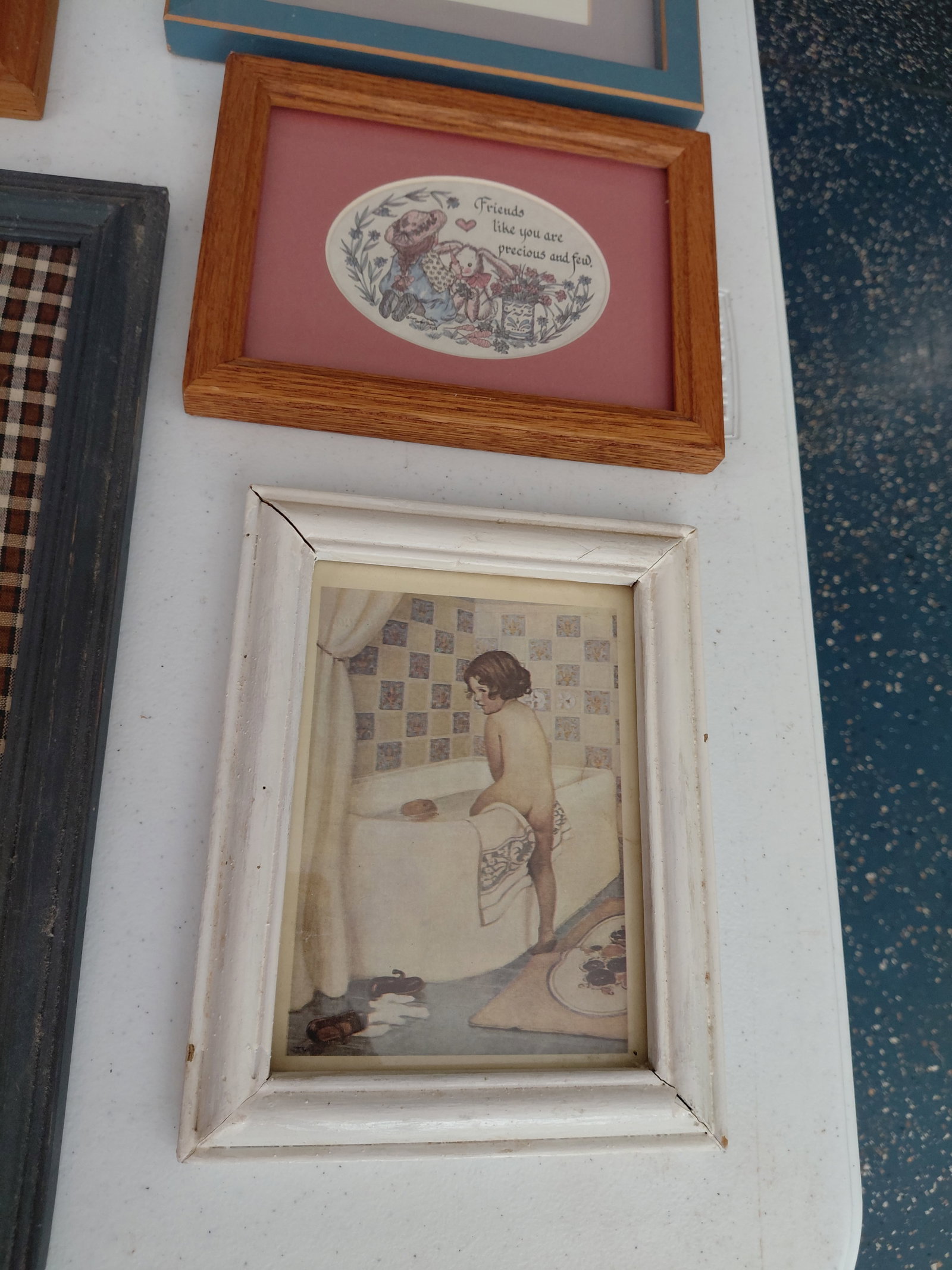 Lot of 6 Vintage Wall Art Pieces / as seen - 4