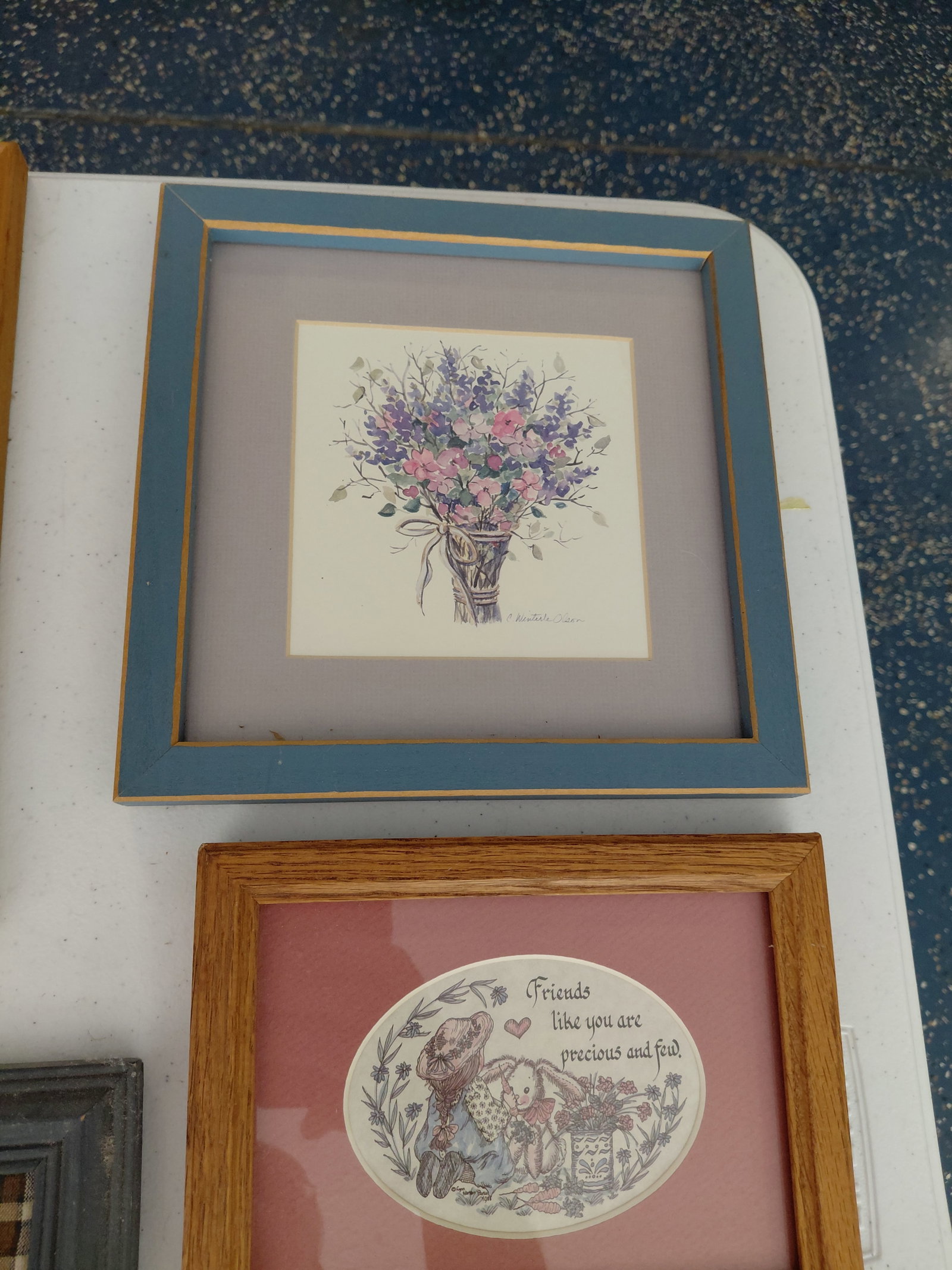 Lot of 6 Vintage Wall Art Pieces / as seen - 6