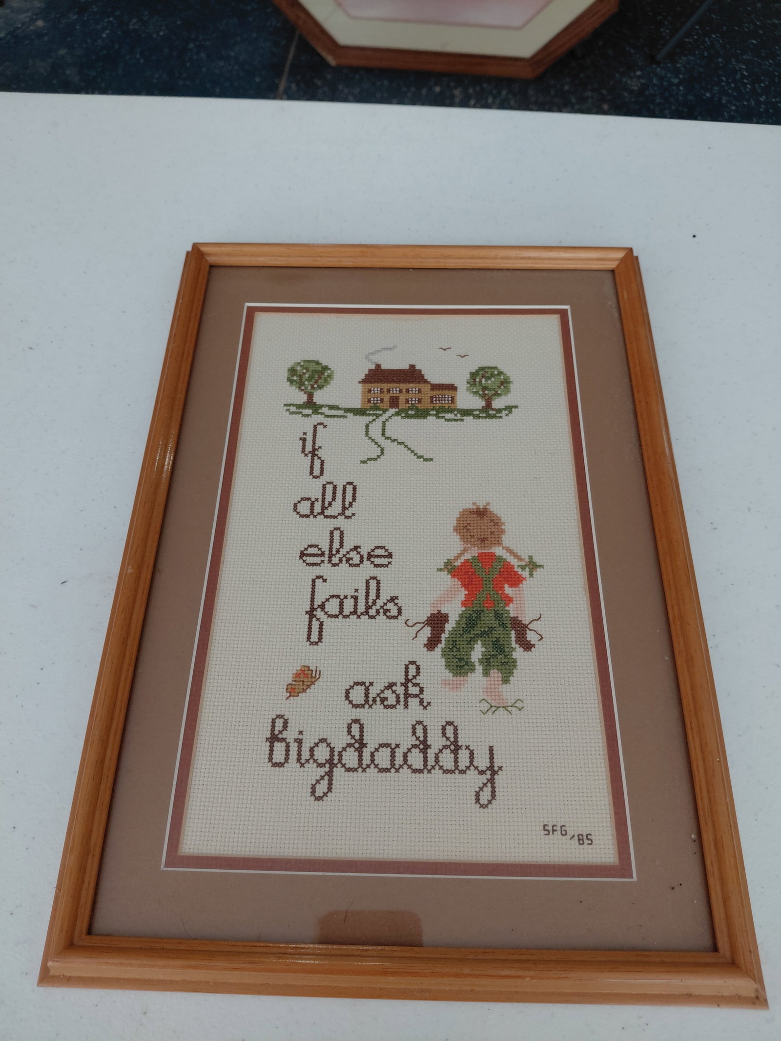 If All Else Fails Ask Daddy framed Cross stitch (1 of 6)