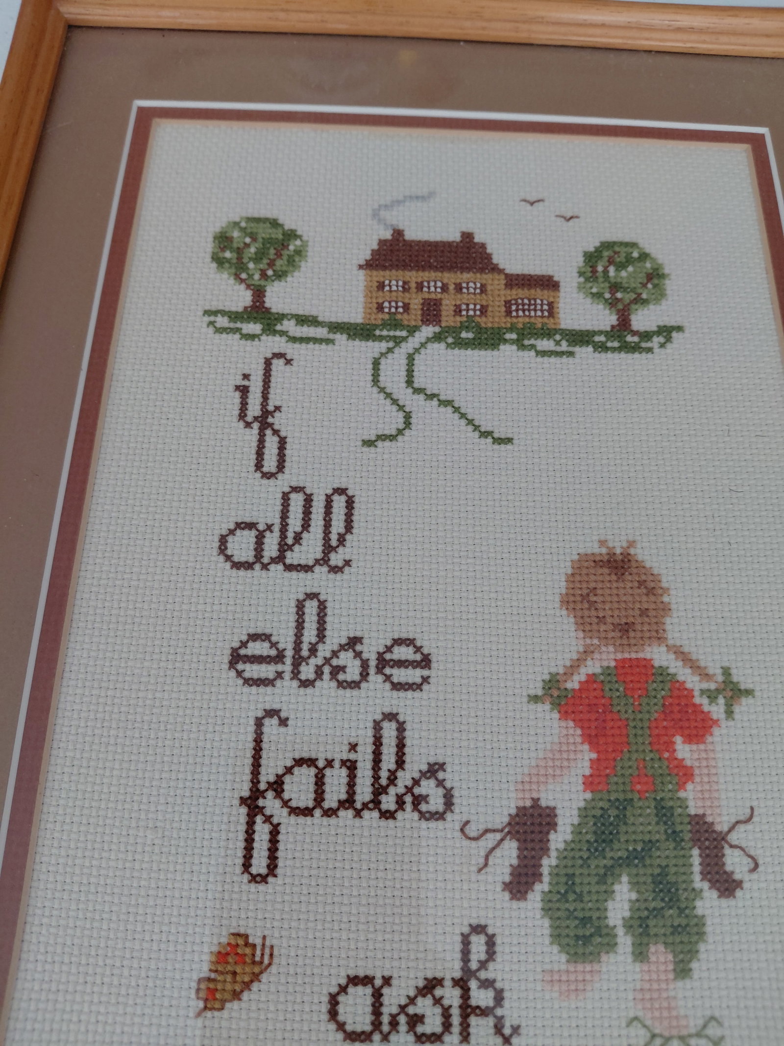 If All Else Fails Ask Daddy framed Cross stitch - 4