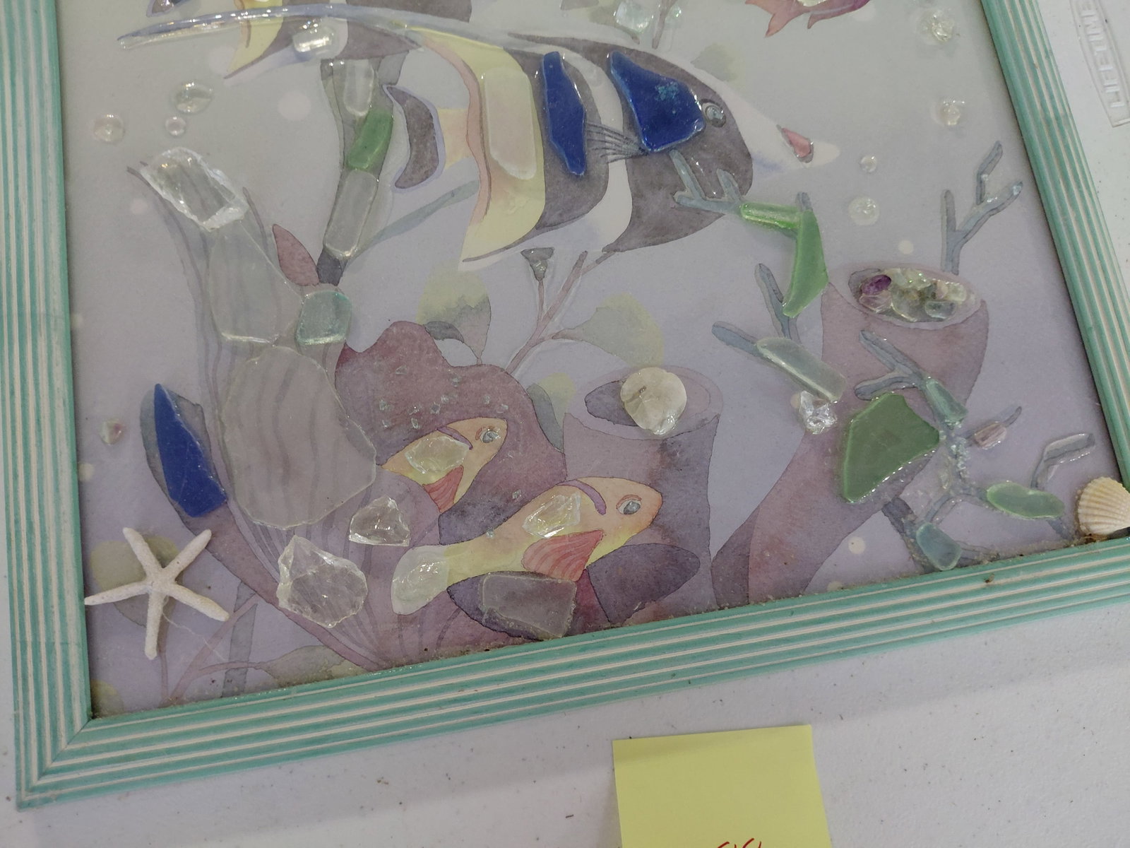 Sea Glass Wall Art / Some pieces loose or missing - 5