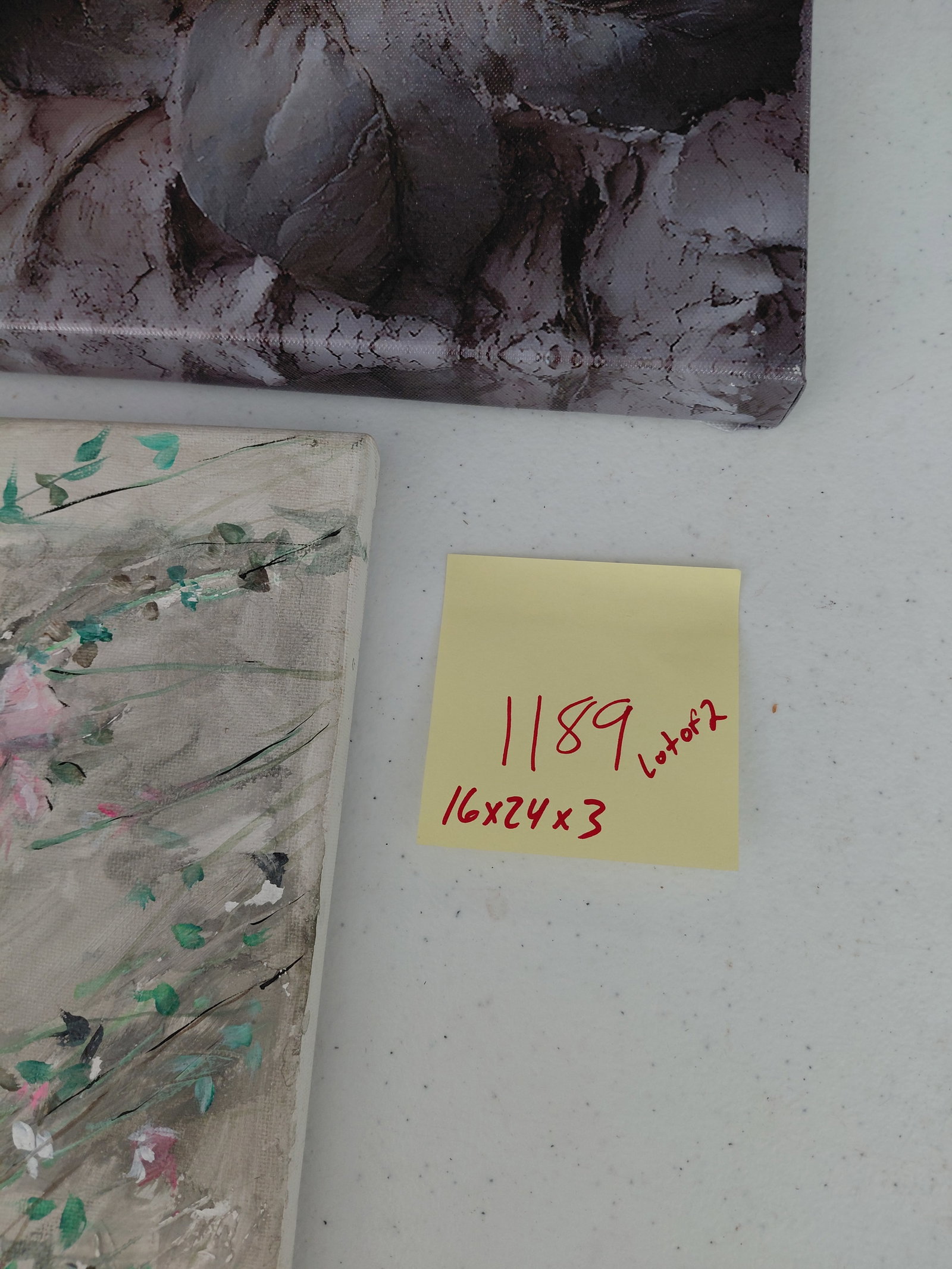 Pair of Rose Canvas Wall Art - 2