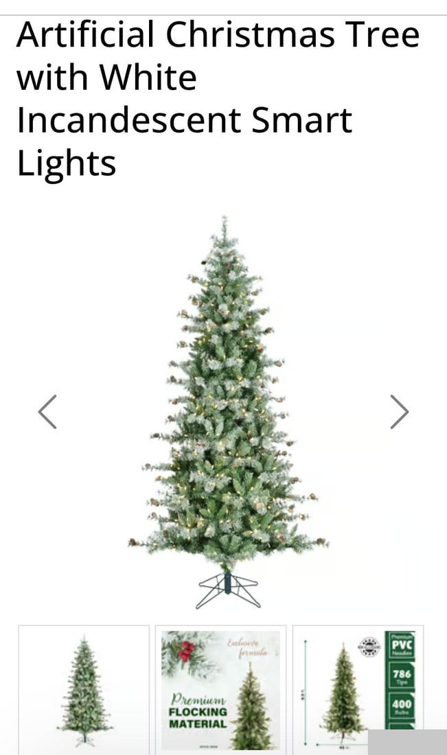NEW in Box Fraser Hill Farm 7.5 ft Buffalo Fir Christmas Tree with Smart Lights - 3